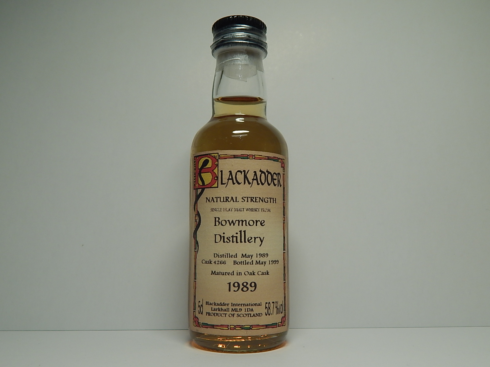 Oak Cask SIMW 10yo 1989-1998 " Blackadder " 5cl 58,7%vol