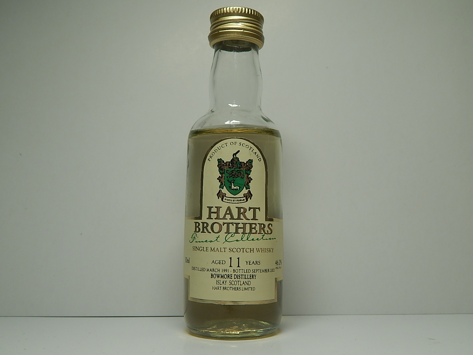 SMSW 11yo 1991-2002 "Hart Brothers" 50ml 46%Alc/Vol