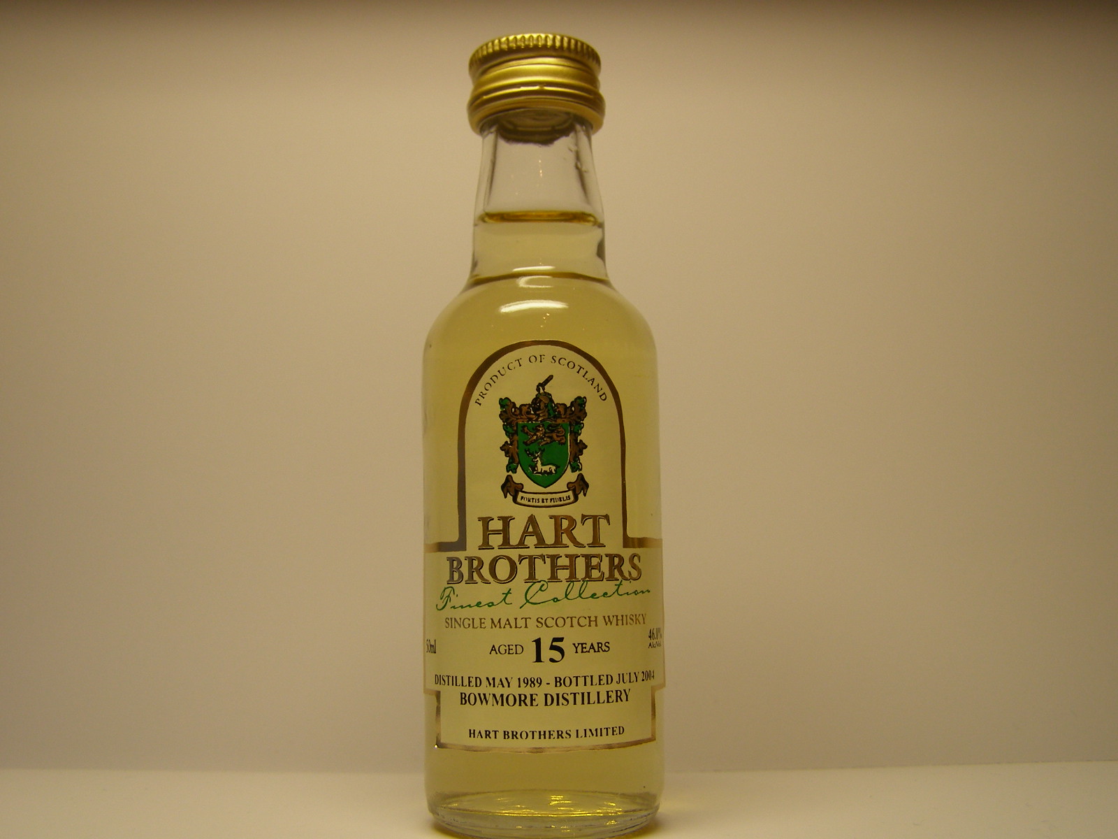 SMSW 15yo 1989-2004 "Hart Brothers" 50ml 46%Alc/Vol