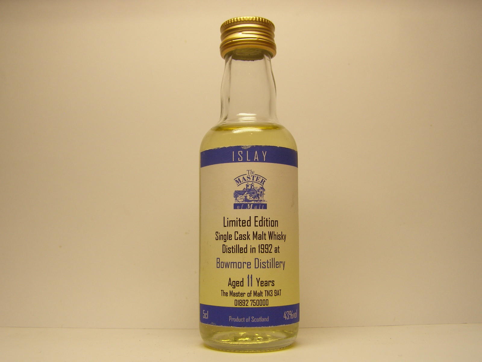 ISCMW 11yo 1992 "Master of Malt" 5cl 43%vol