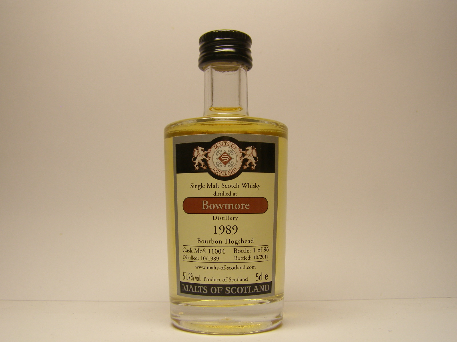 SMSW 21yo 1989-2011 "Malts of Scotland" 5cle 51,2%vol. 