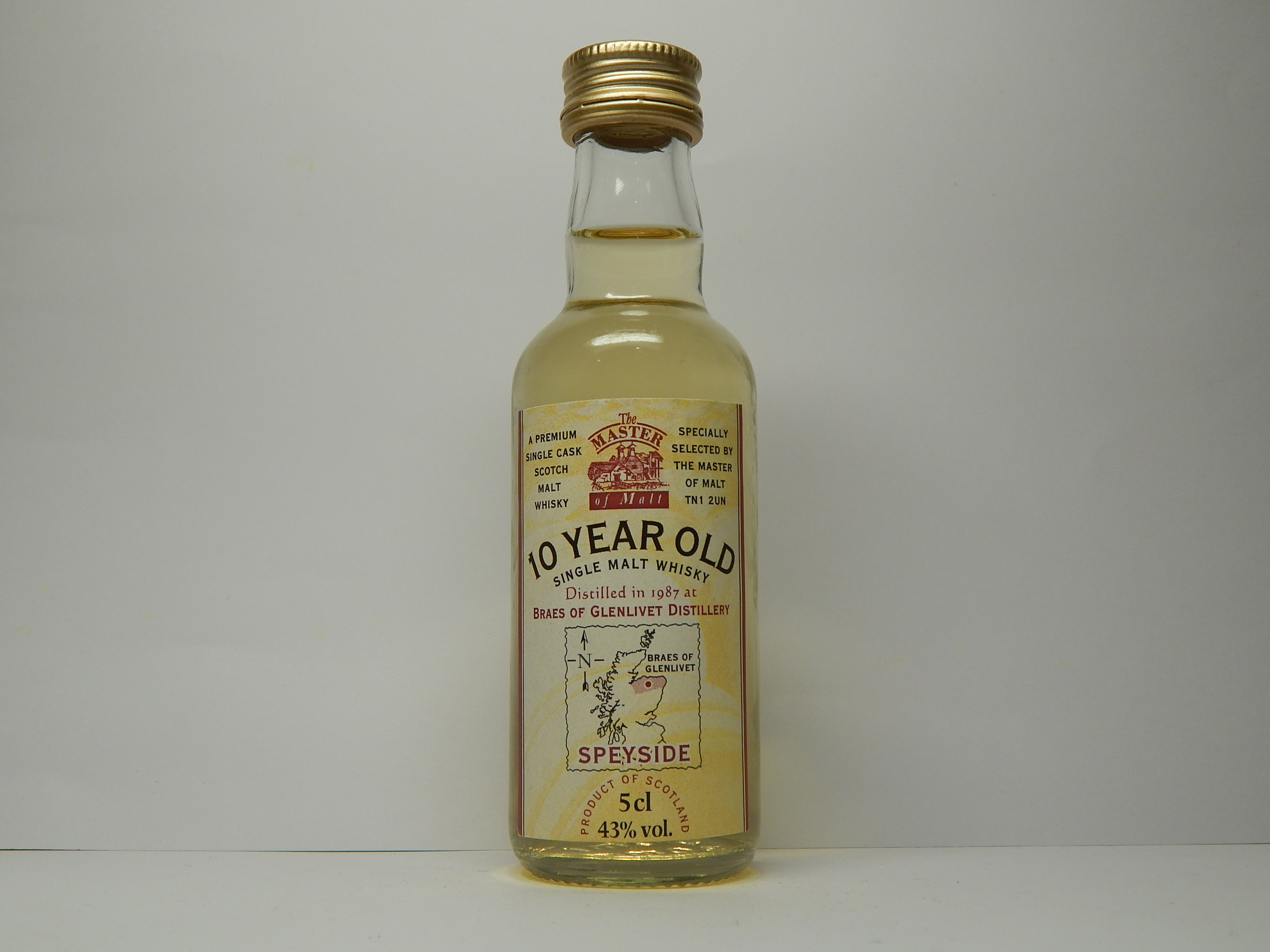 SSMW 10yo 1987 "Master of Malt" 5cl 43%vol.