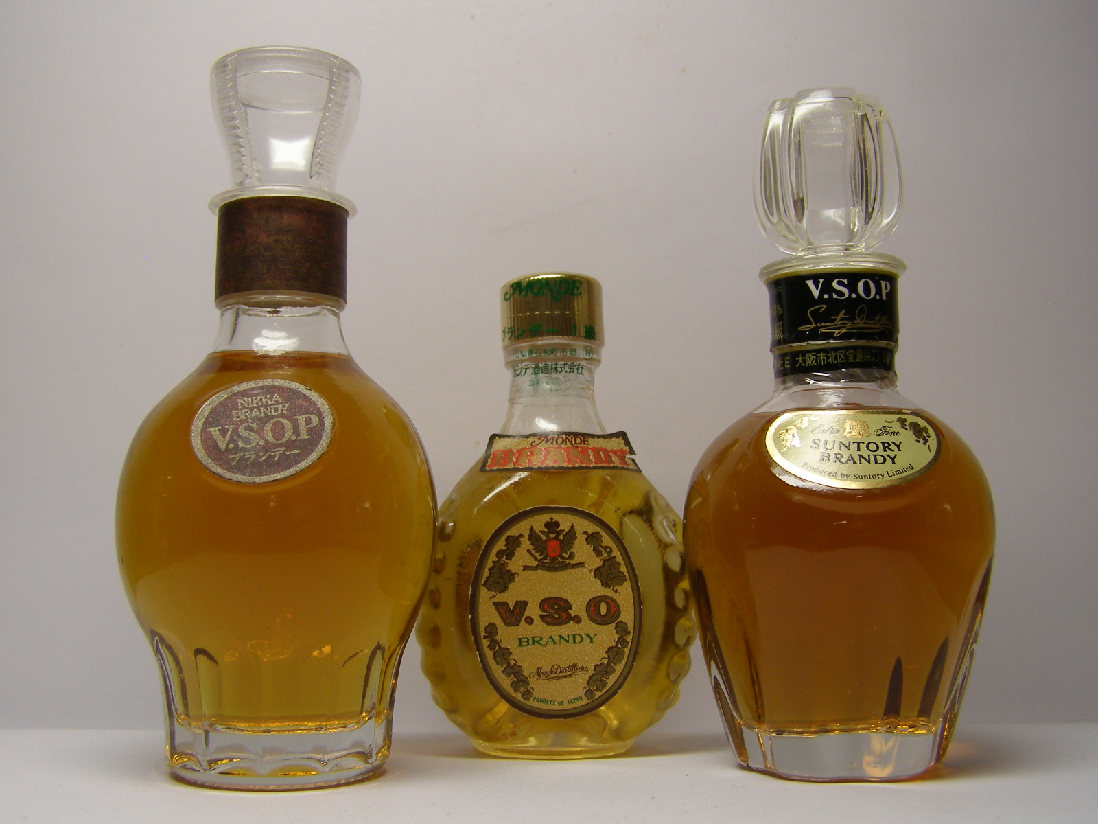 Nikka VSOP Brandy , Monde VSO Brandy , Suntory VSOP Brandy