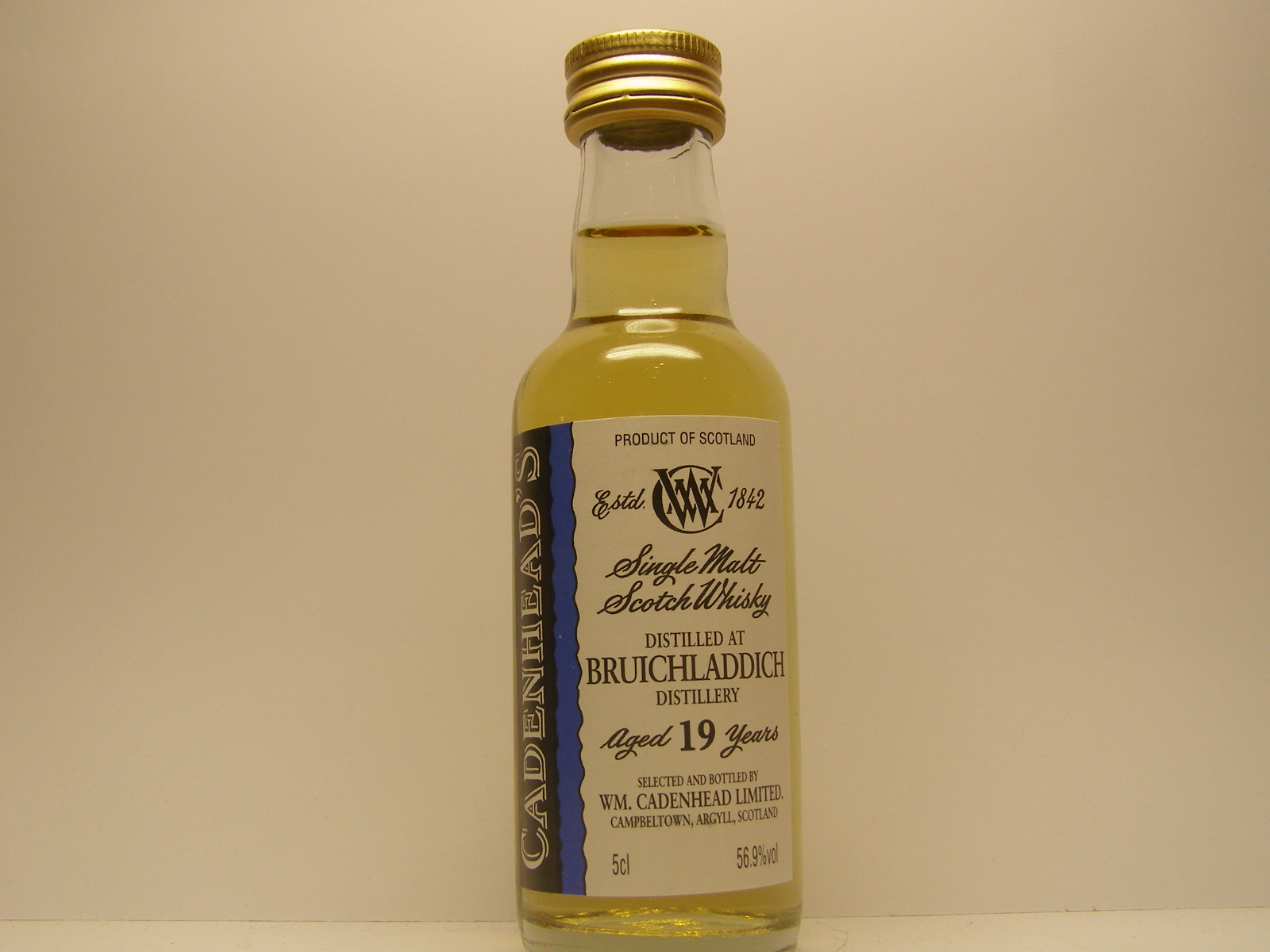 SMSW 19yo "Cadenhead´s" 5cl 56,9%vol