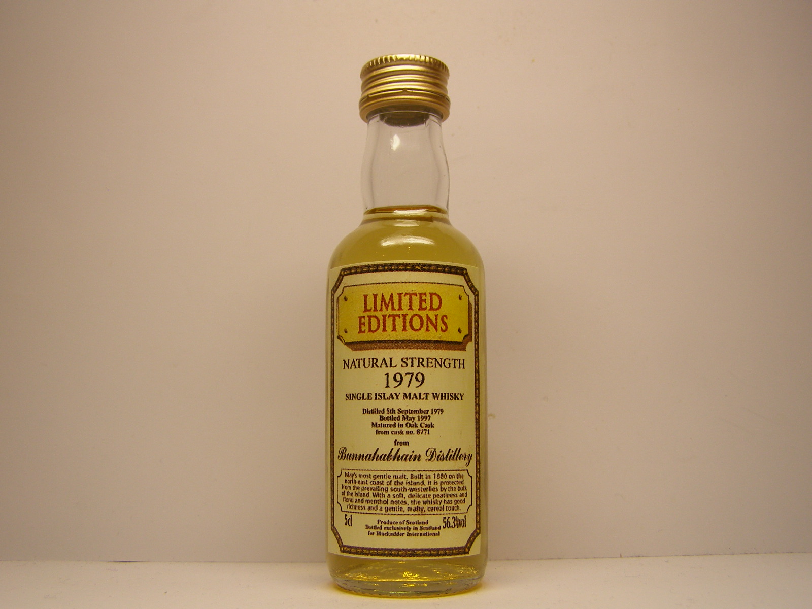 SIMW 1979-1997 "Blackadder" 5cl 56,3%vol