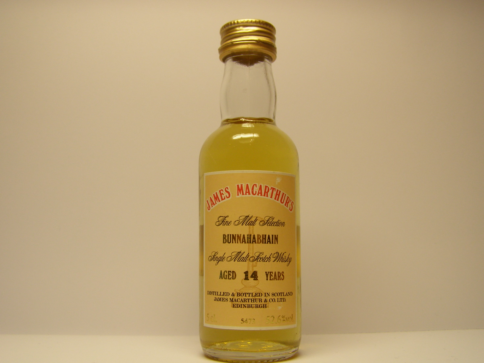 SMSW 14yo "James MacArthur´s" 5cl. 52,6%vol