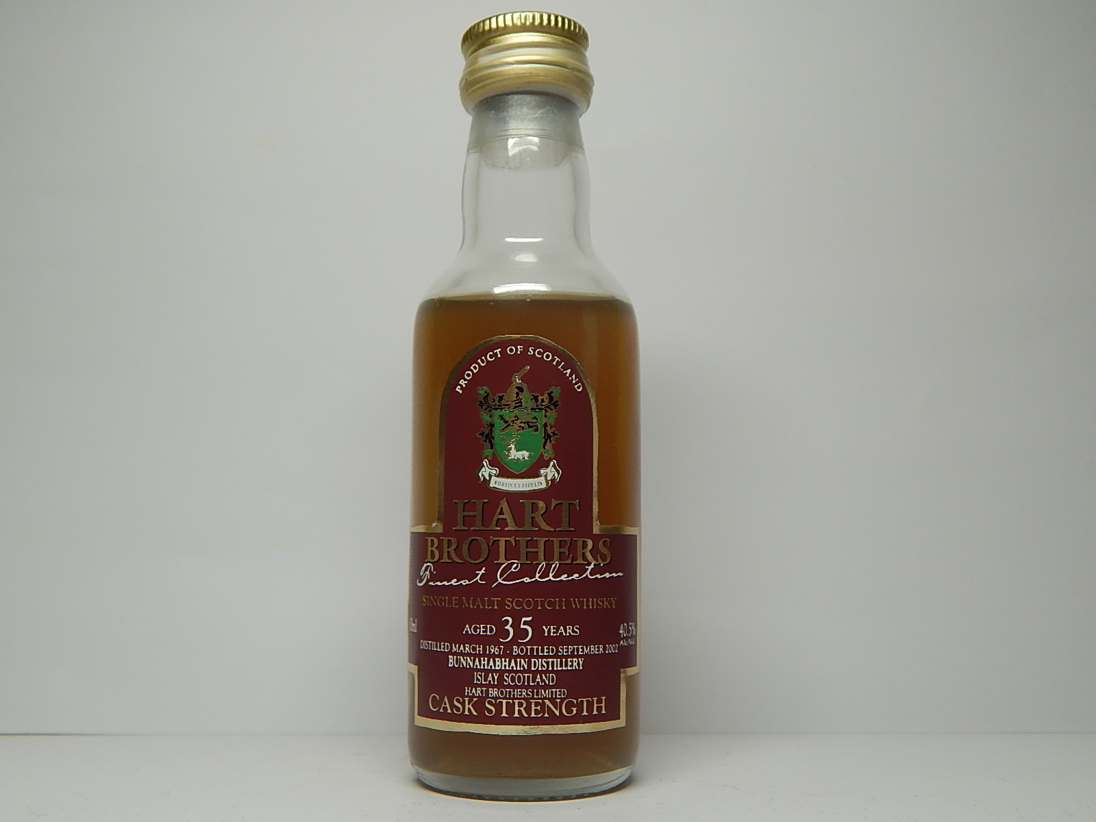 SMSW 35yo 1967-2002 "Hart Brothers" 50ml 40,5%Alc/Vol.