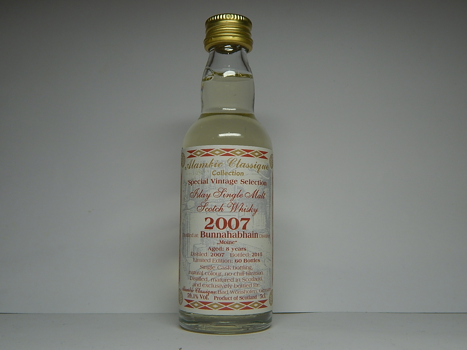 ISMSW 8yo 2007-2015 "Alambic Classique" 5cl. 59,1%Vol.