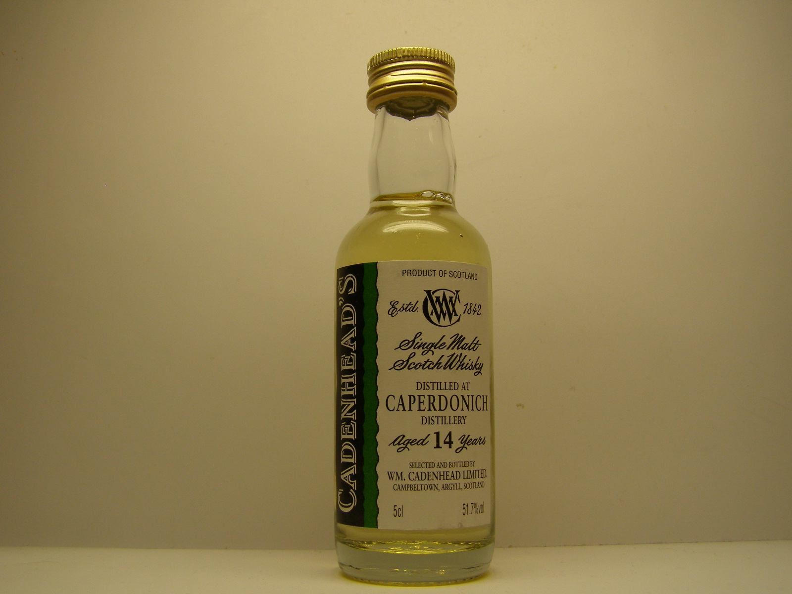 SMSW 14yo "Cadenhead´s" 5cl 51,7%vol