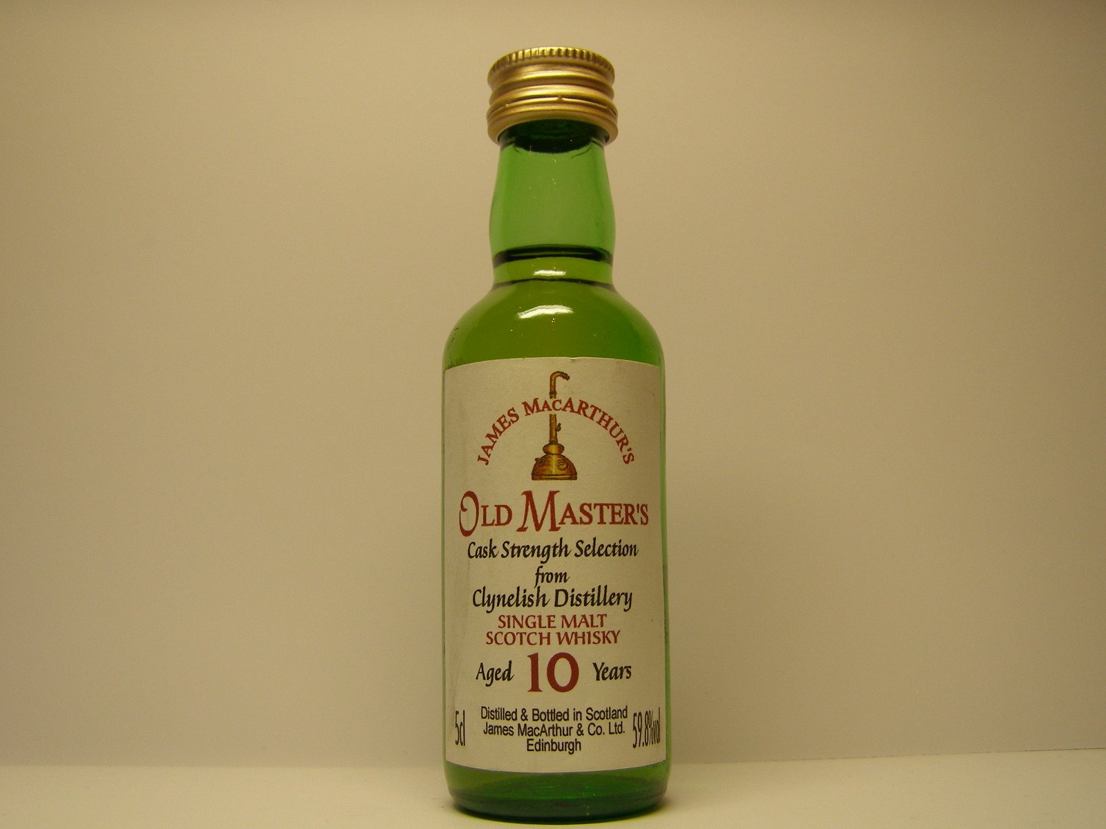 SMSW 10yo "James MacArthur´s" 5cl 59,8%vol