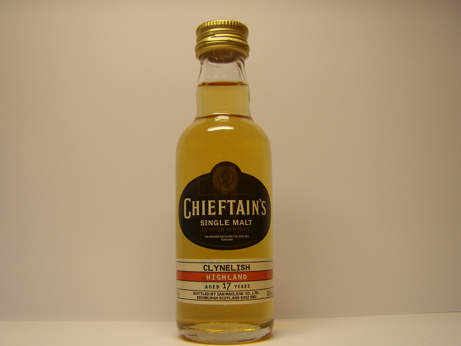 SMSW 17yo "Chieftain´s" 5cl 46%vol.