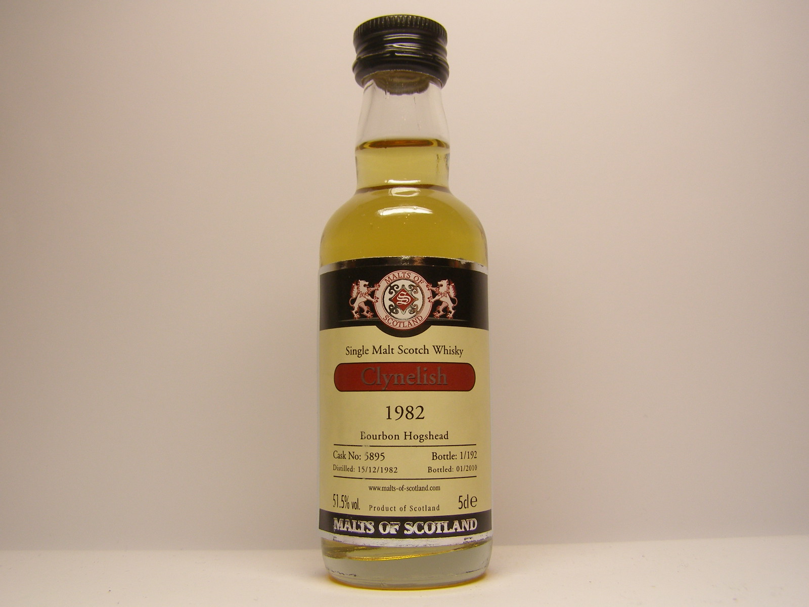 SMSW 1982-2010 "Malts of Scotland" 5cle 51,5%vol.