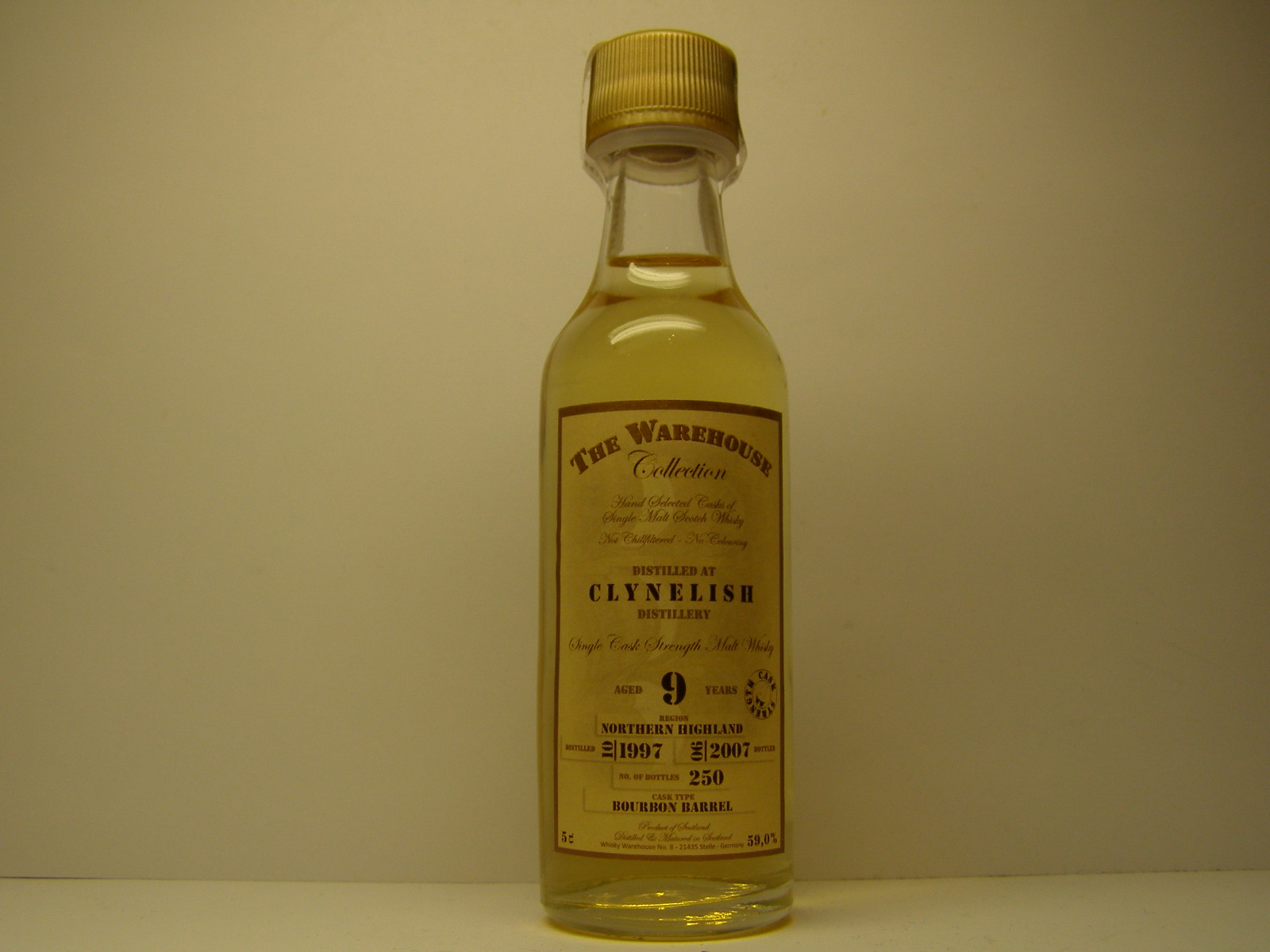 SCSMW 9yo 1997-2007 "The Warehouse Collection" 5cl 59%