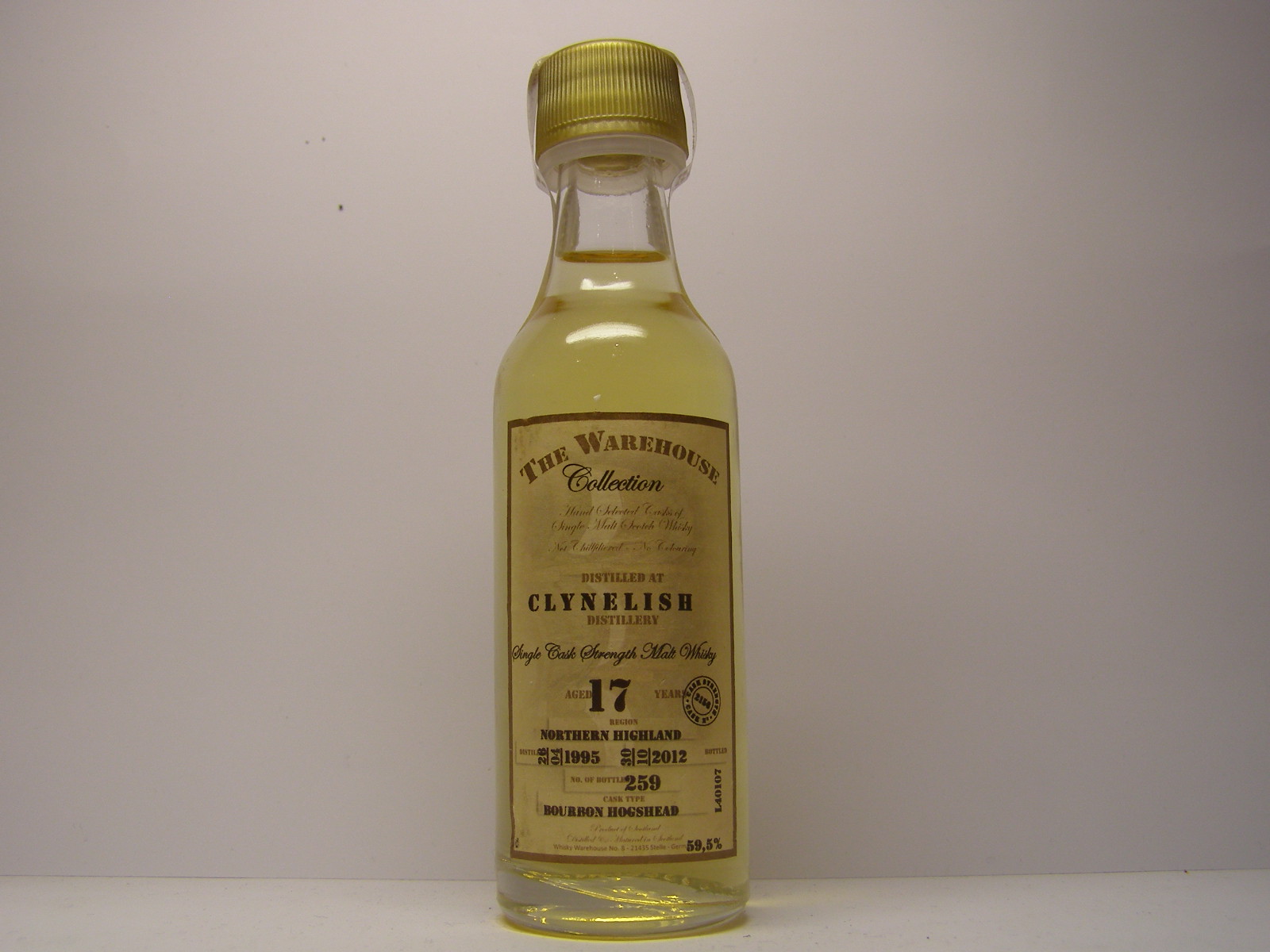 SCSMW 17yo 1995-2012 "The Warehouse Collection" 5cl 59,5%