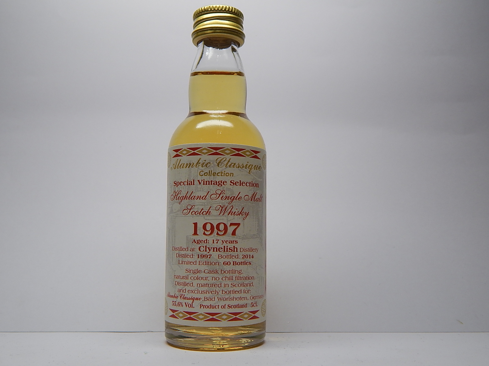 HSMSW 17yo 1997-2014 "Alambic Classique" 5cl. 55,6%Vol.