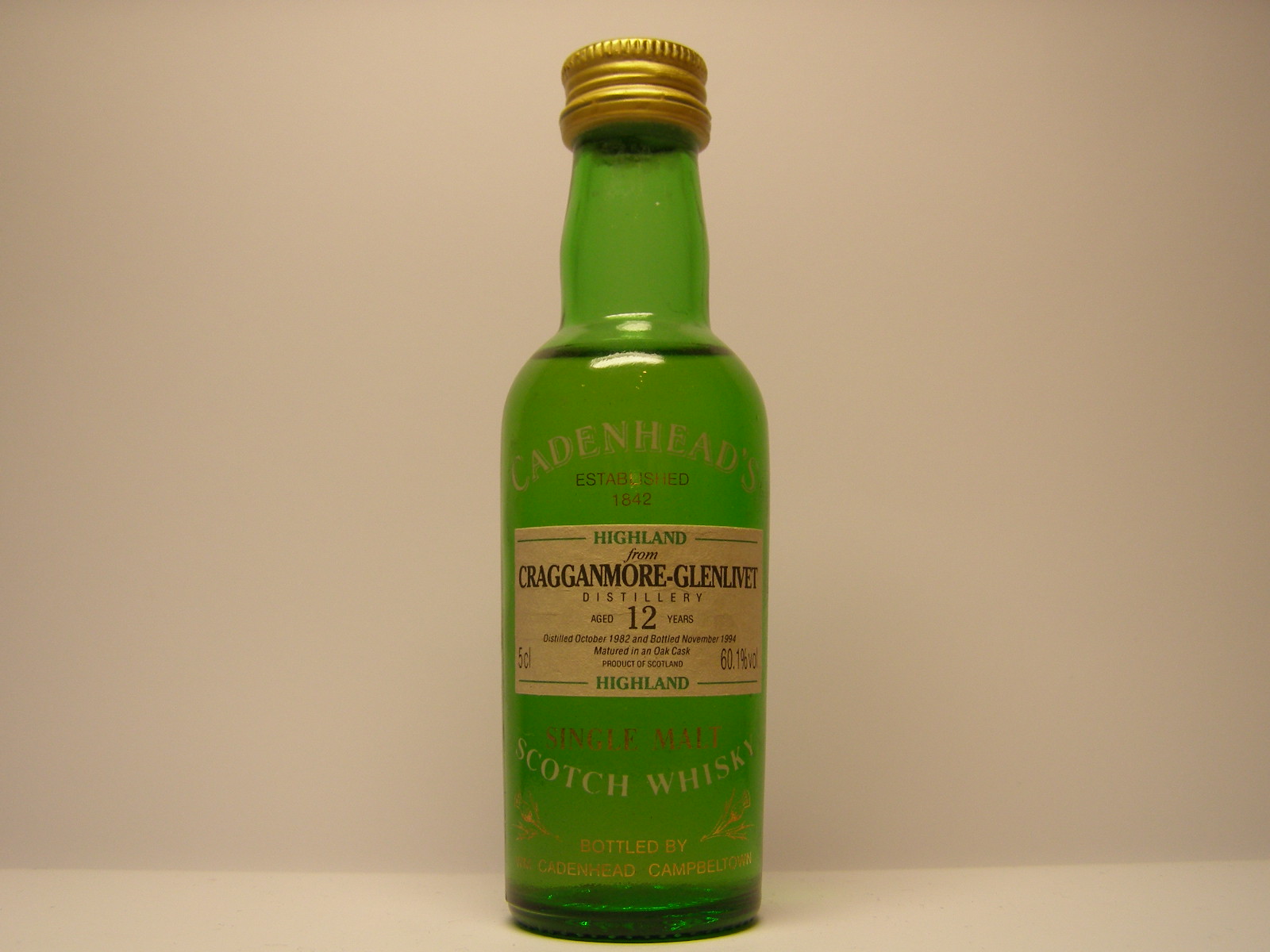 SMSW 12yo 1982-1994 "Cadenhead´s" 5cl 60,1%vol