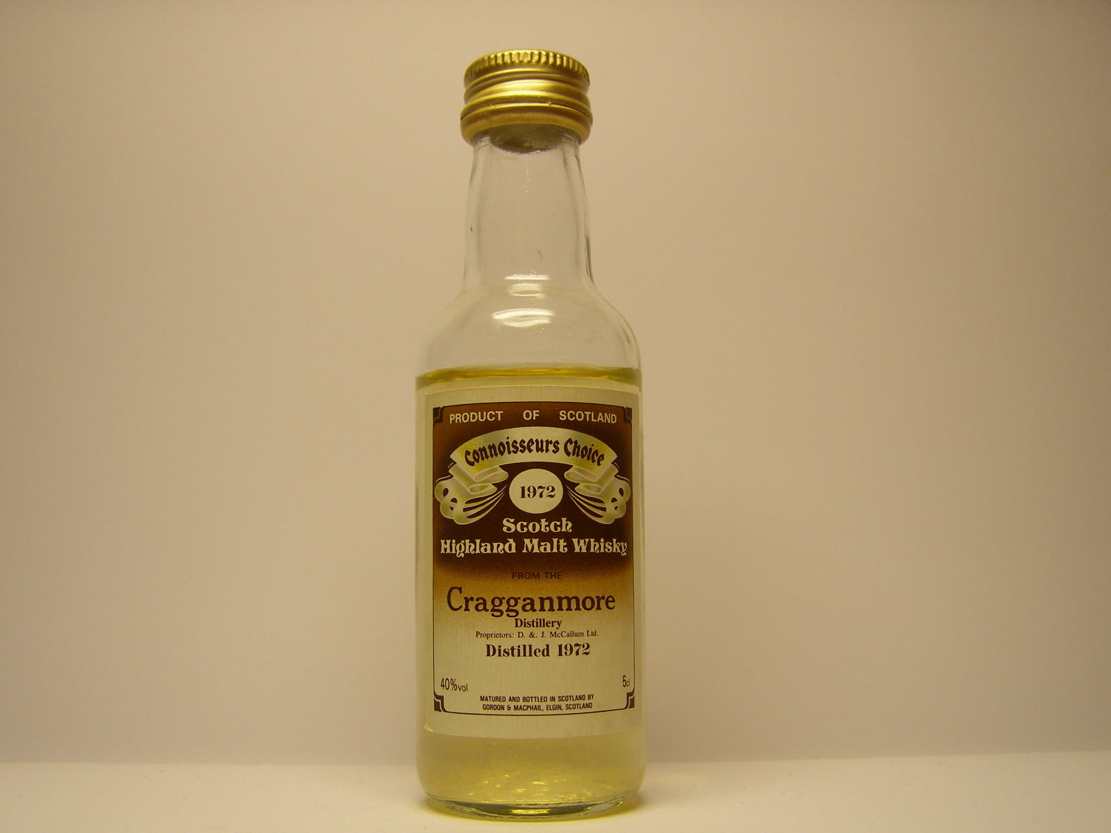 SHMW 1972 "Connoisseurs Choice" 5cl 40%vol