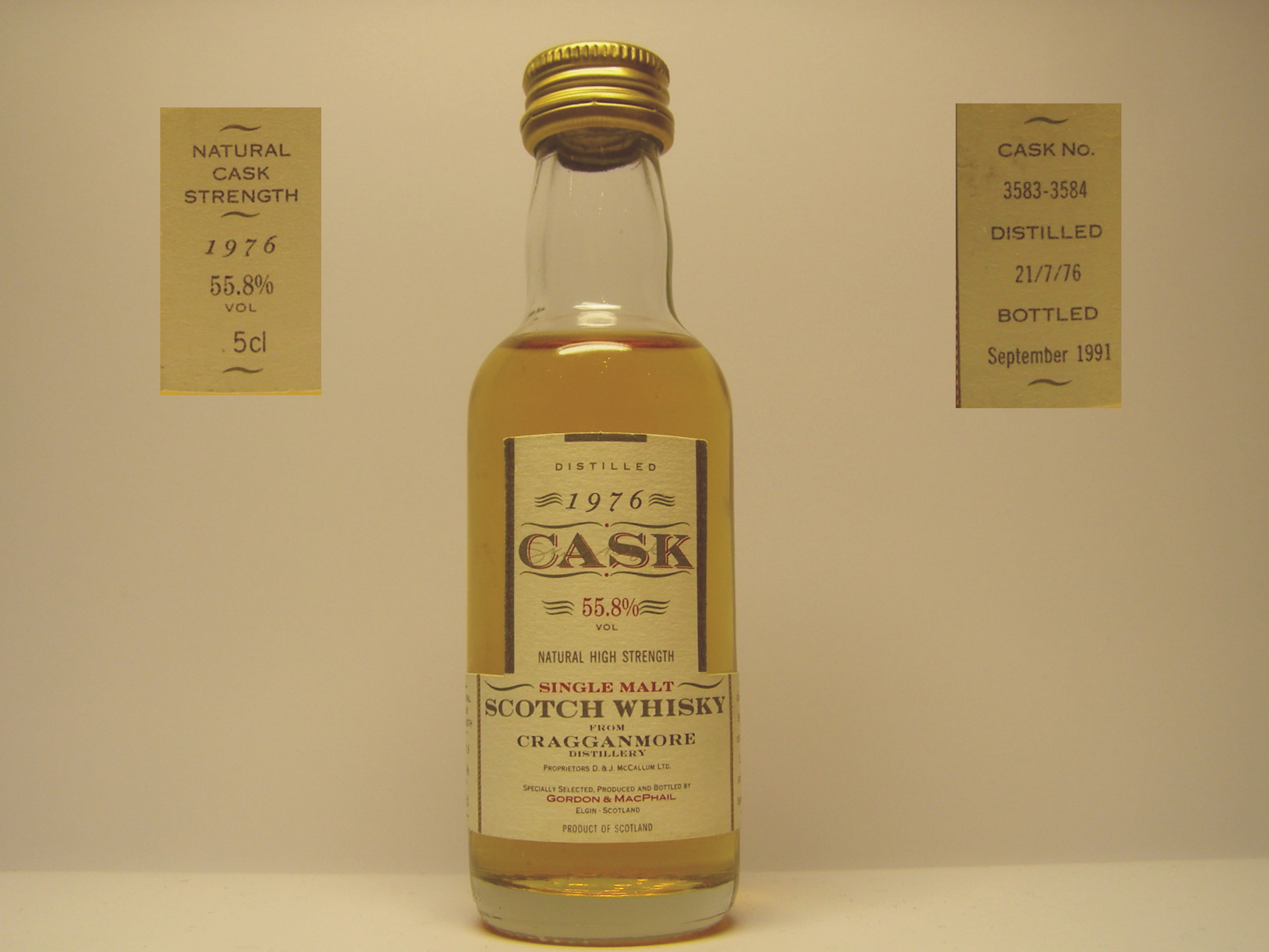 SMSW 1976-1991 "G&M Cask" 5cl 55,8%VOL