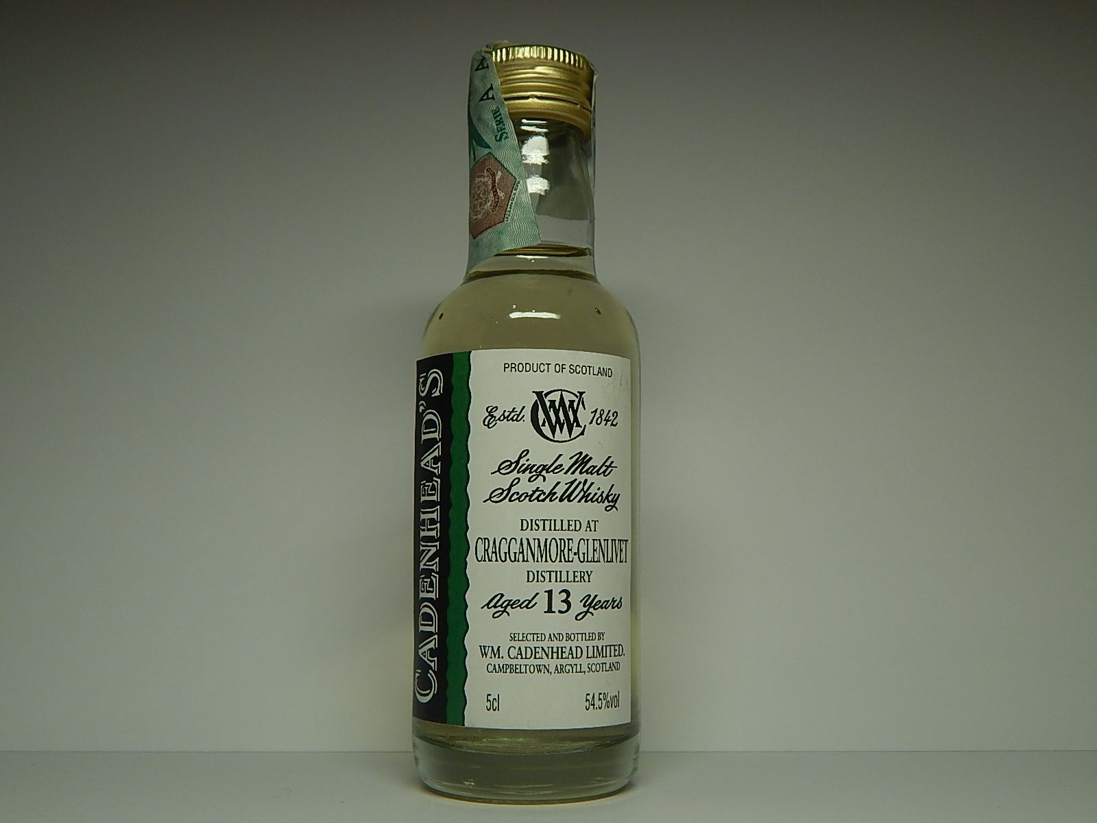 Glenlivet SMSW 13yo "Cadenhead´s" 5cl 54,5%vol