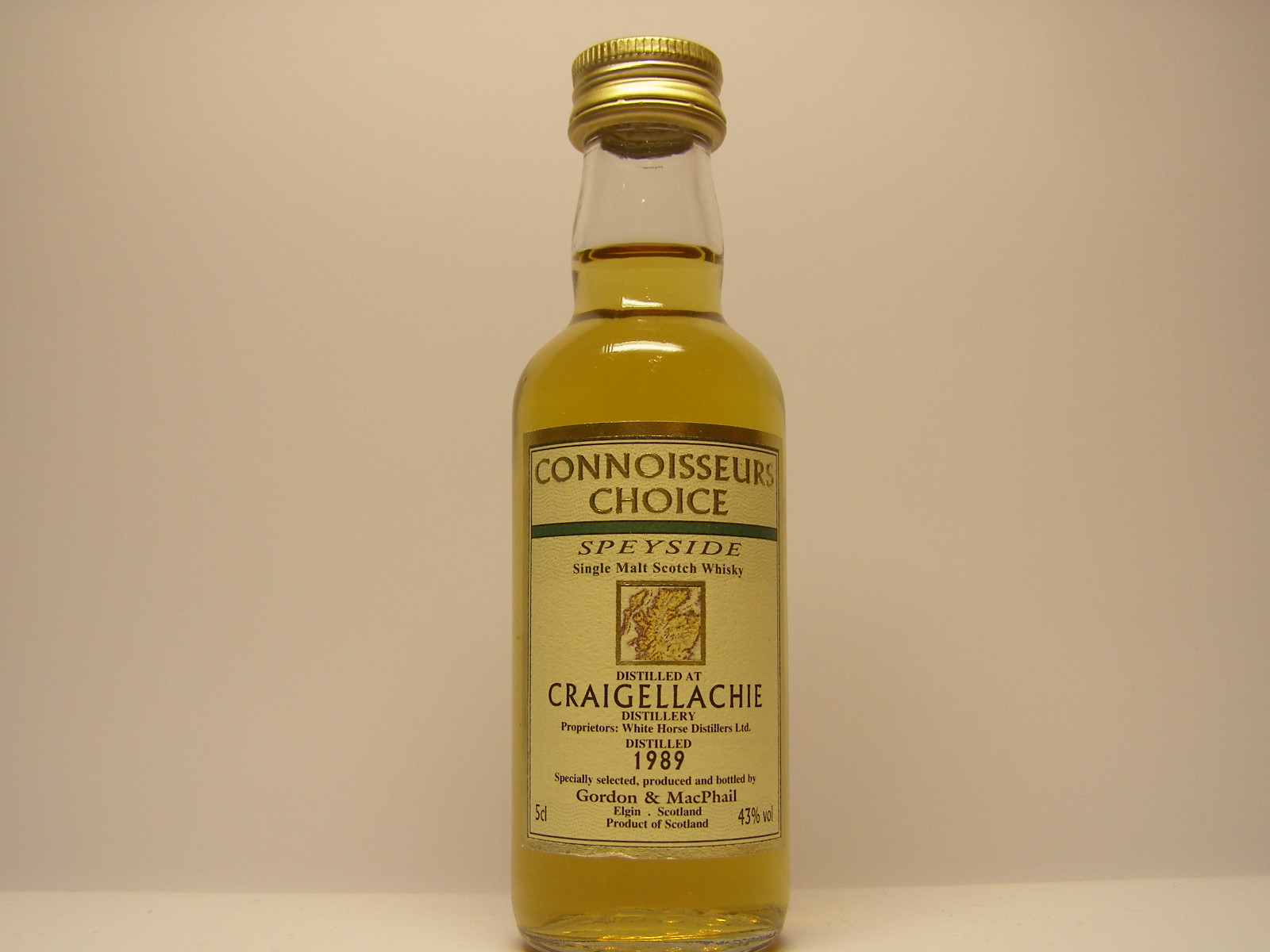 SSMSW 1989 "Connoisseurs Choice" 5cl 43%vol