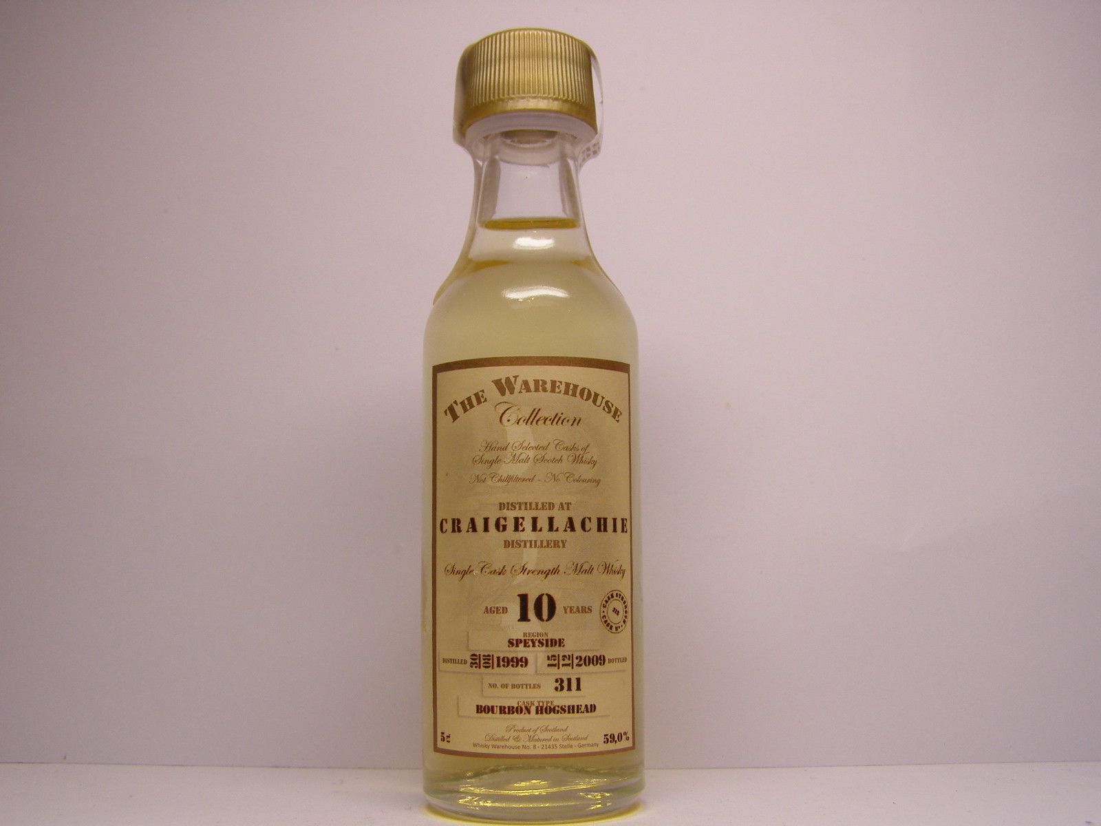 SCSMW 10yo 1999-2009 "The Warehouse Collection" 5cl 59,0%