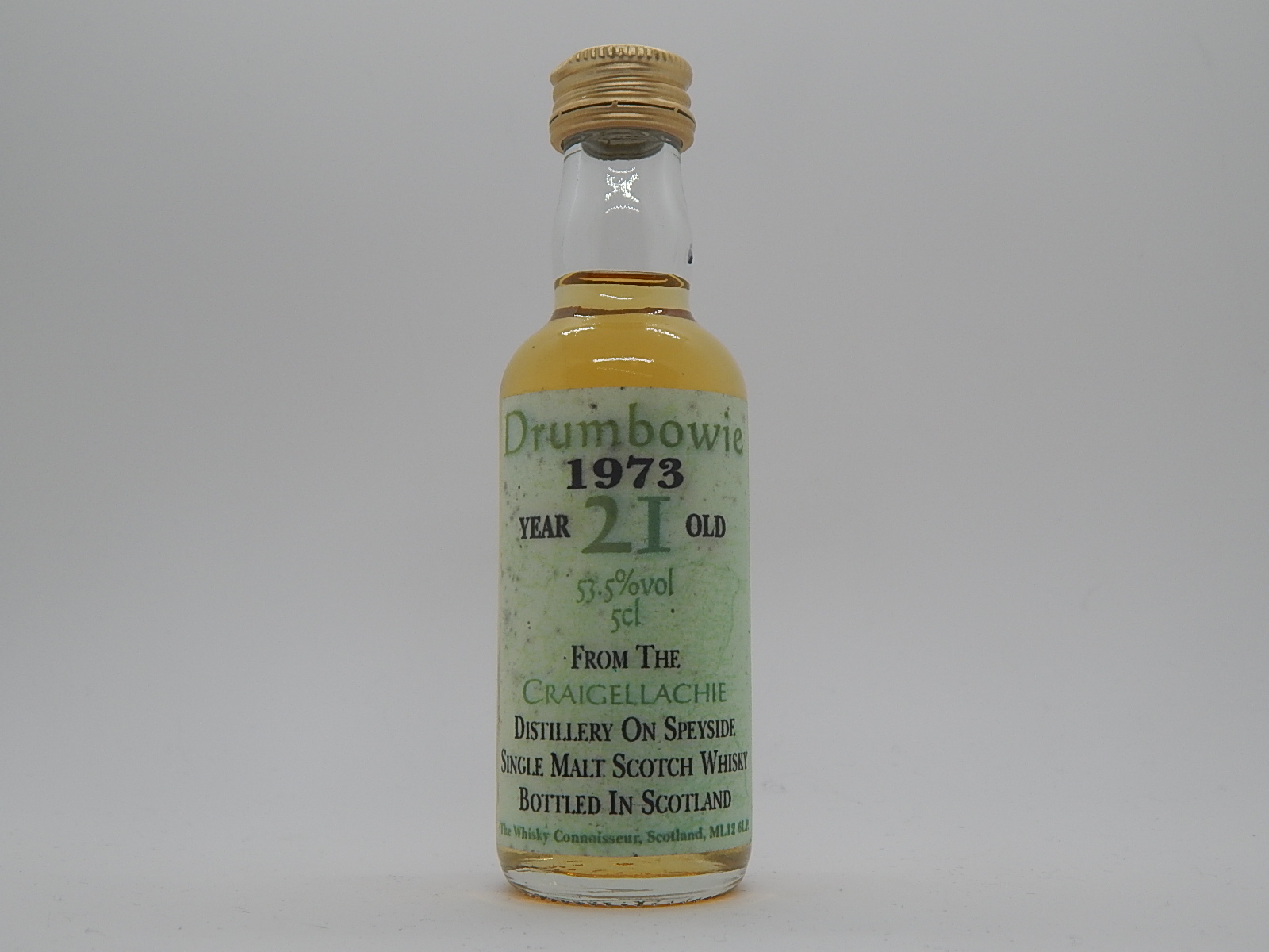 DRUMBOWIE SSMSW 21yo 1973 "Whisky Connoiseurs" 5cl 53,5%vol