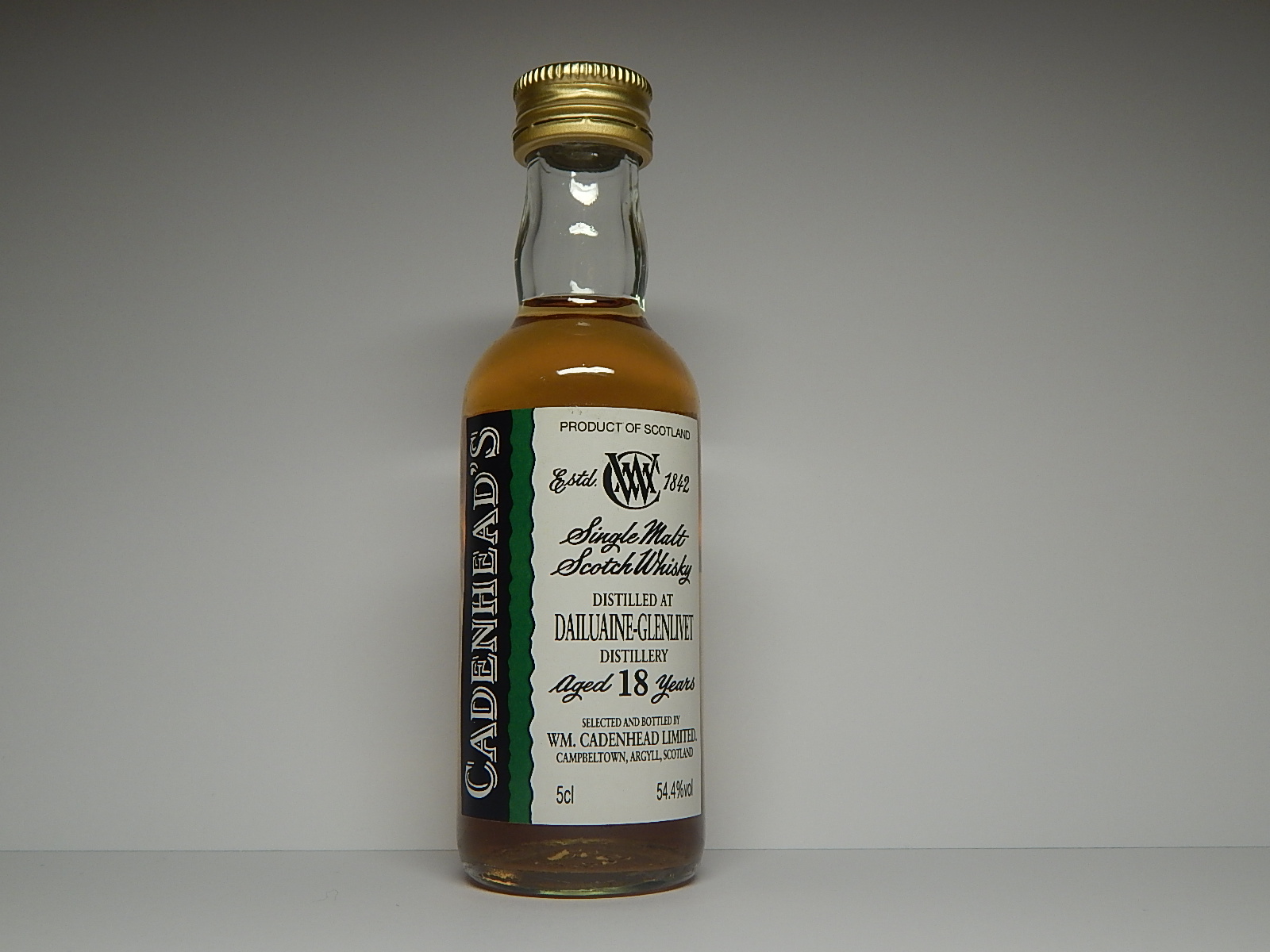 Glenlivet SMSW 18yo "Cadenhead´s" 5cl 54,4%vol