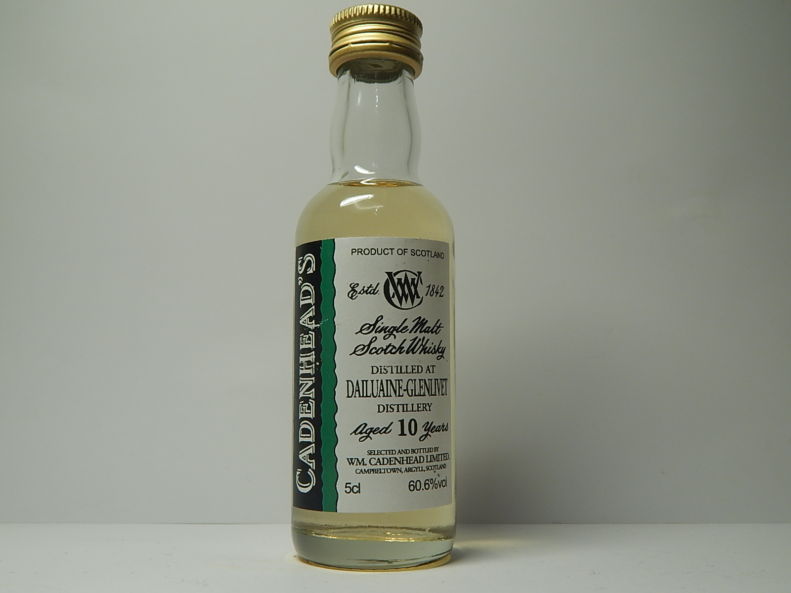 Glenlivet SMSW 10yo "Cadenhead´s" 5cl 60,6%vol