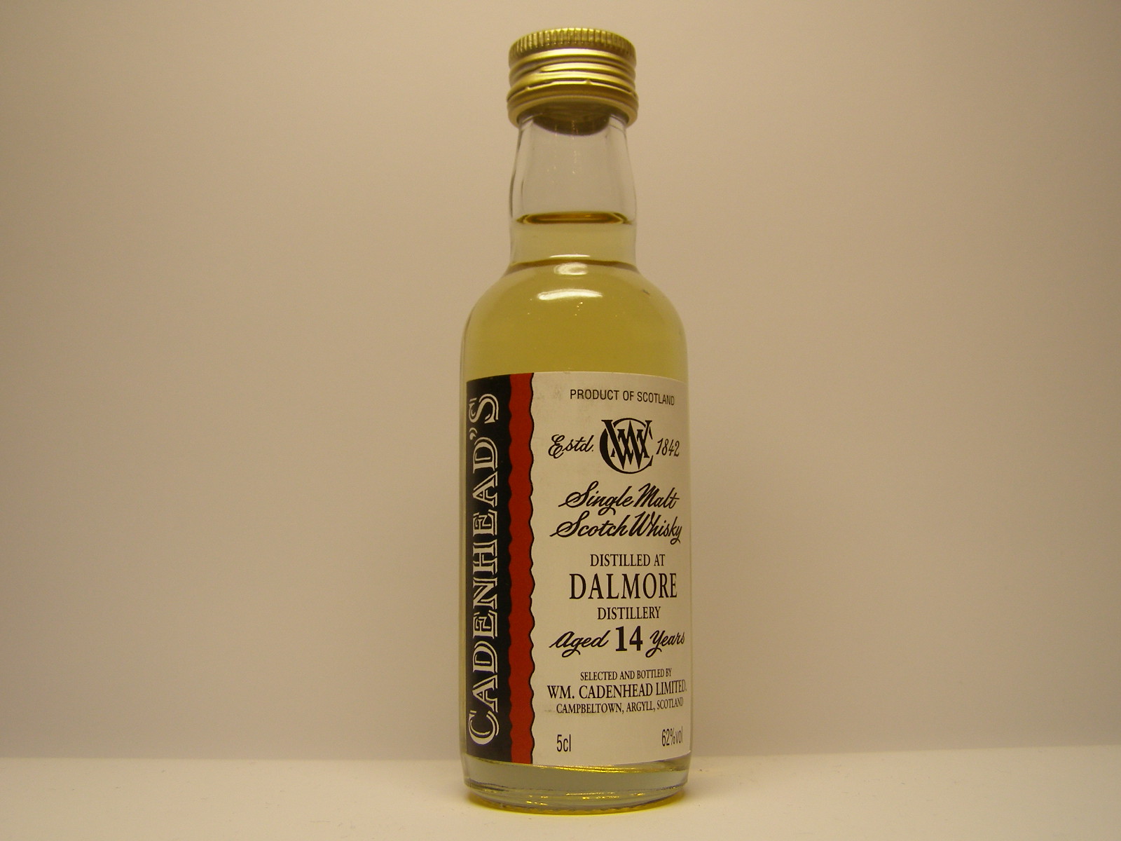 SMSW 14yo "Cadenhead´s" 5cl 62%vol