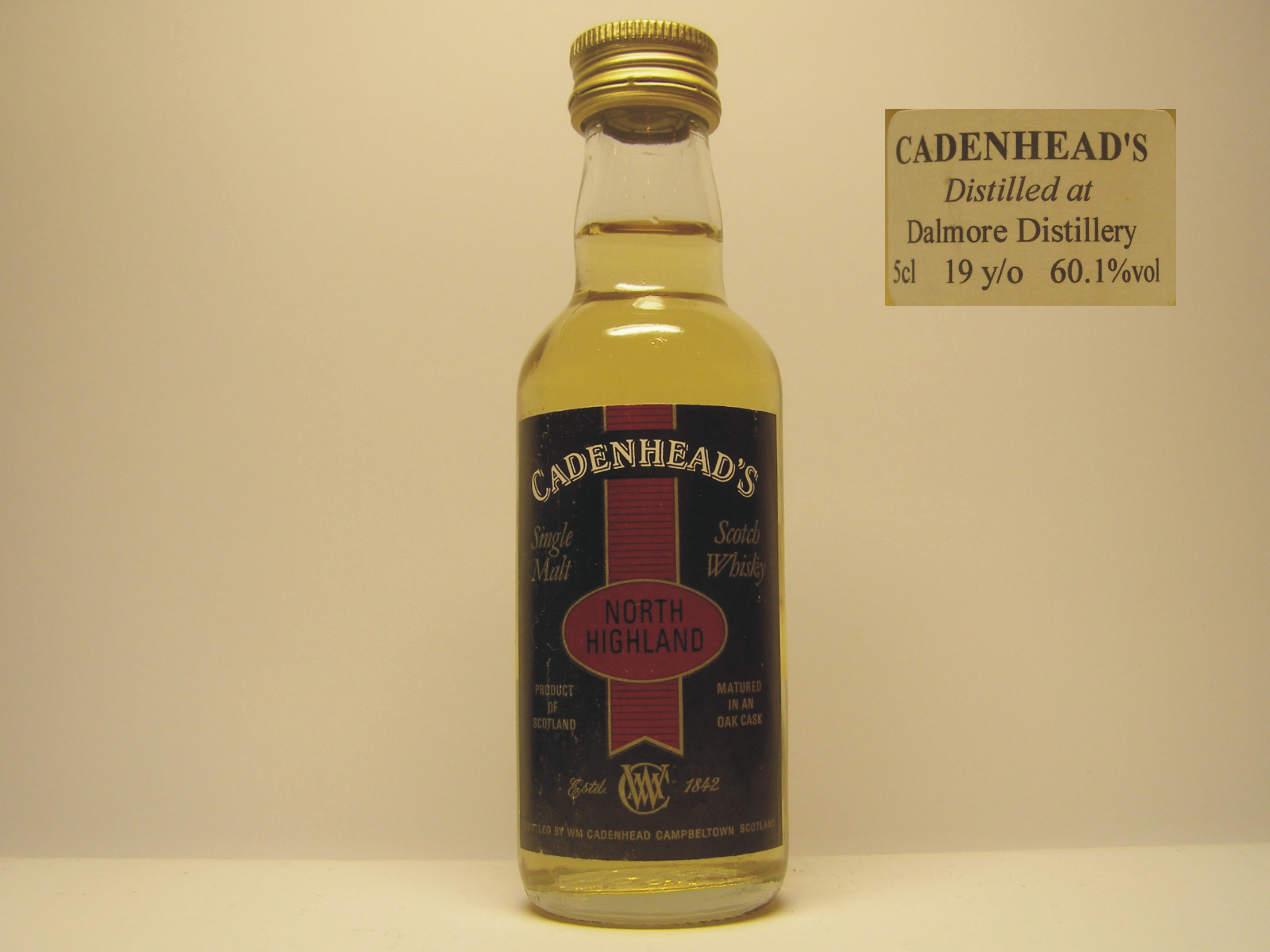 SMSW 19yo "Cadenhead´s" 5cl 60,1%vol