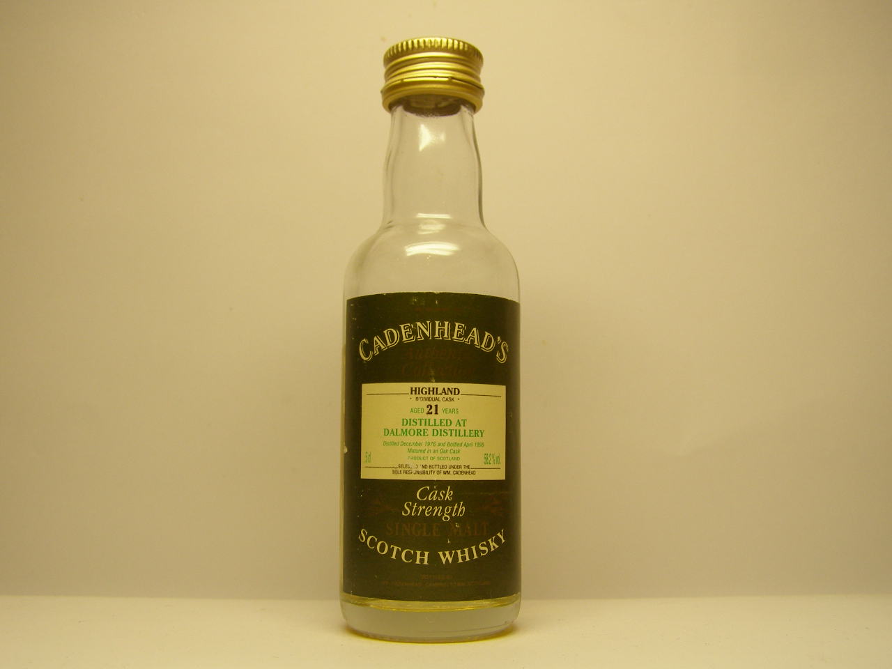 HSMSW 21yo 1976-1998 "Cadenhead´s" 5cl 58,2%vol