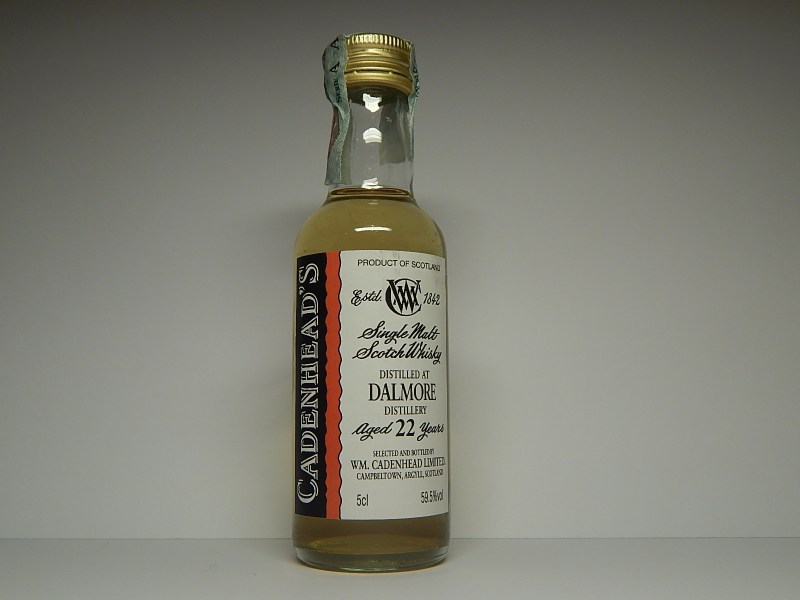 SMSW 22yo "Cadenhead´s" 5cl 59,5%vol