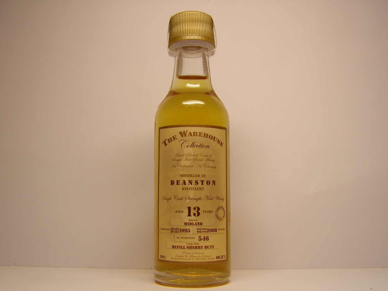 SCSMW 13yo 1995-2008 "The Warehouse Collection" 5cl 60,8%