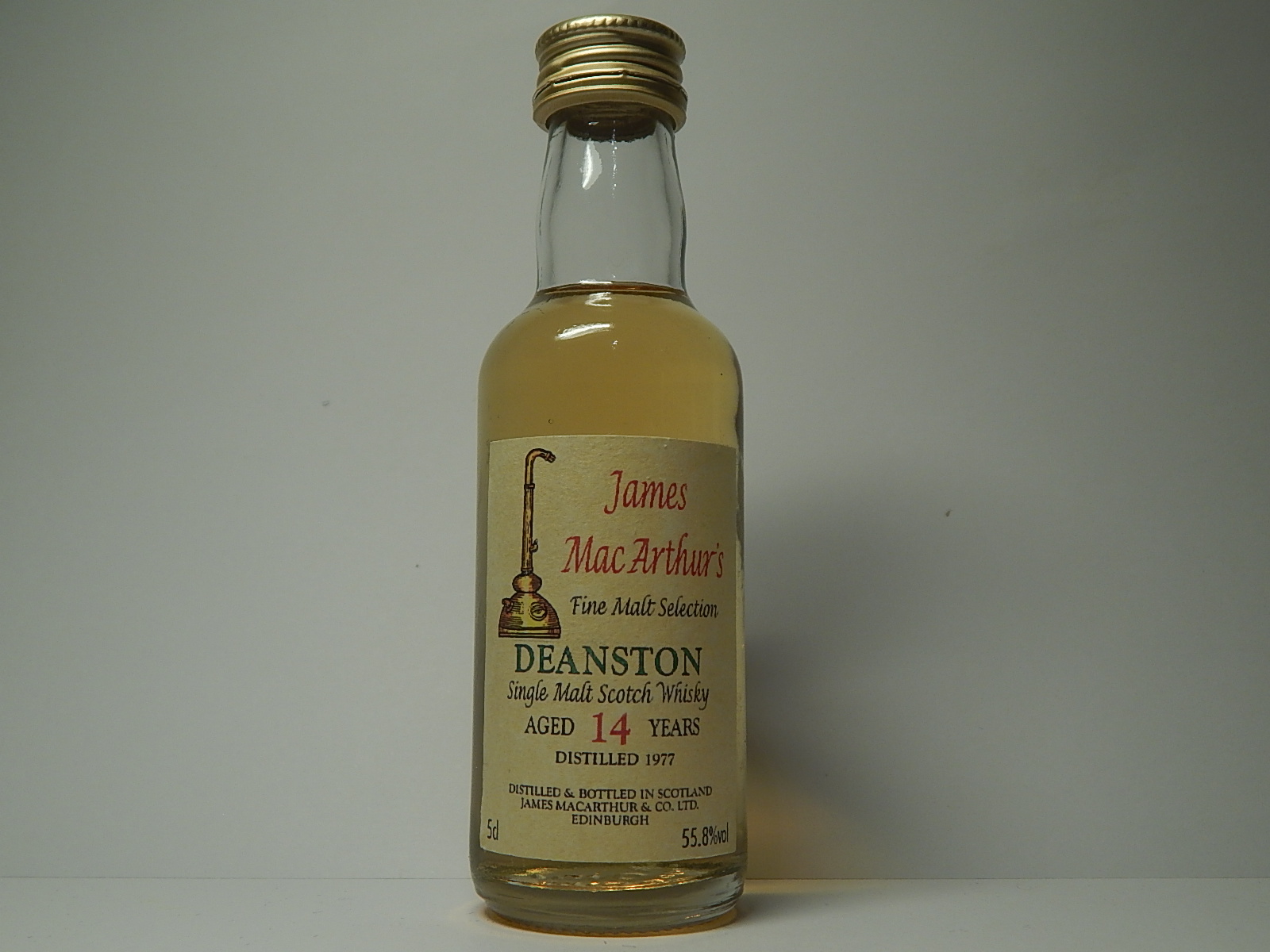 SMSW 14yo 1977 "James MacArthur´s" 5cl 55,8%vol