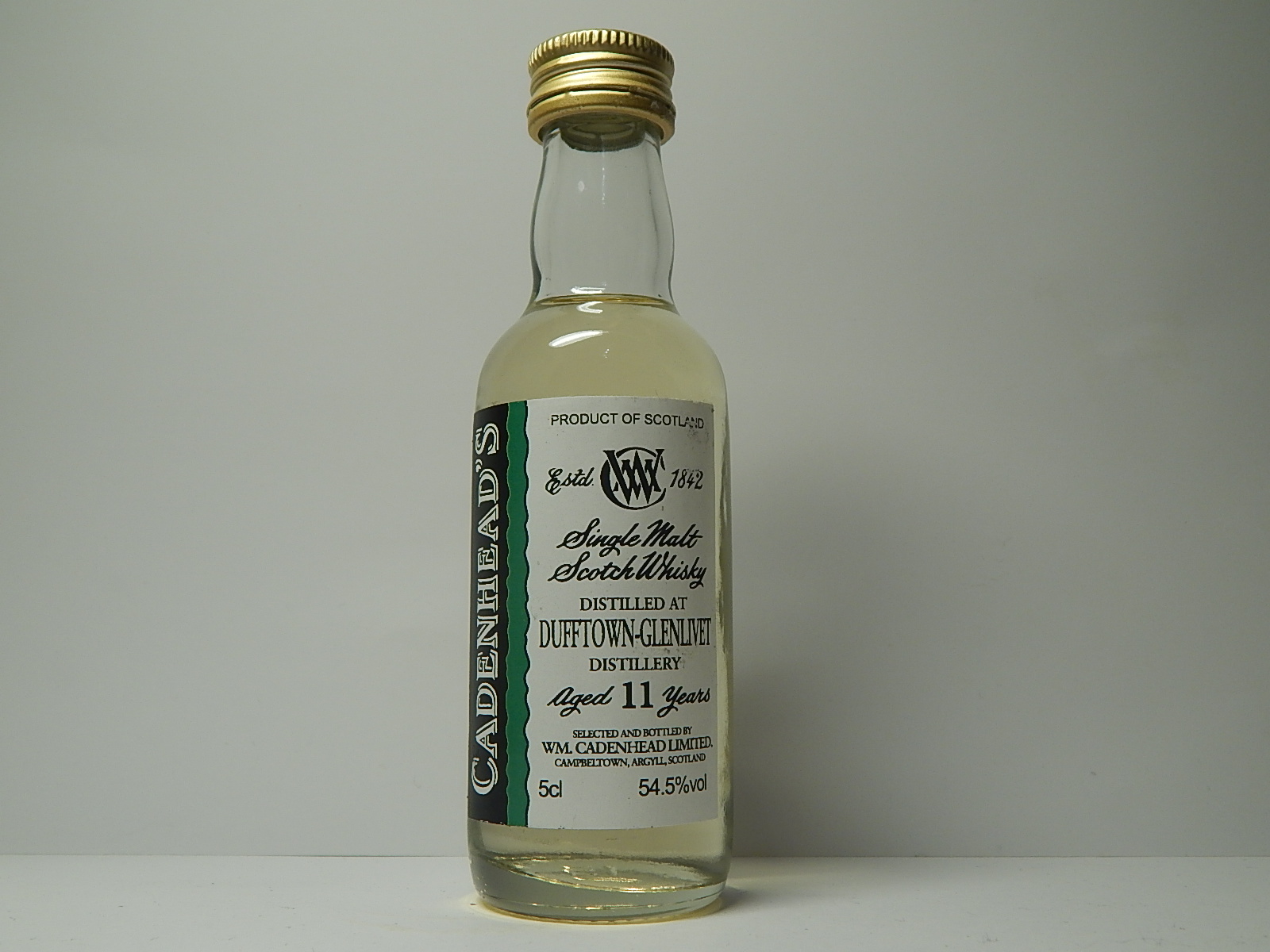 Glenlivet SMSW 11yo "Cadenhead´s" 5cl 54,5%vol