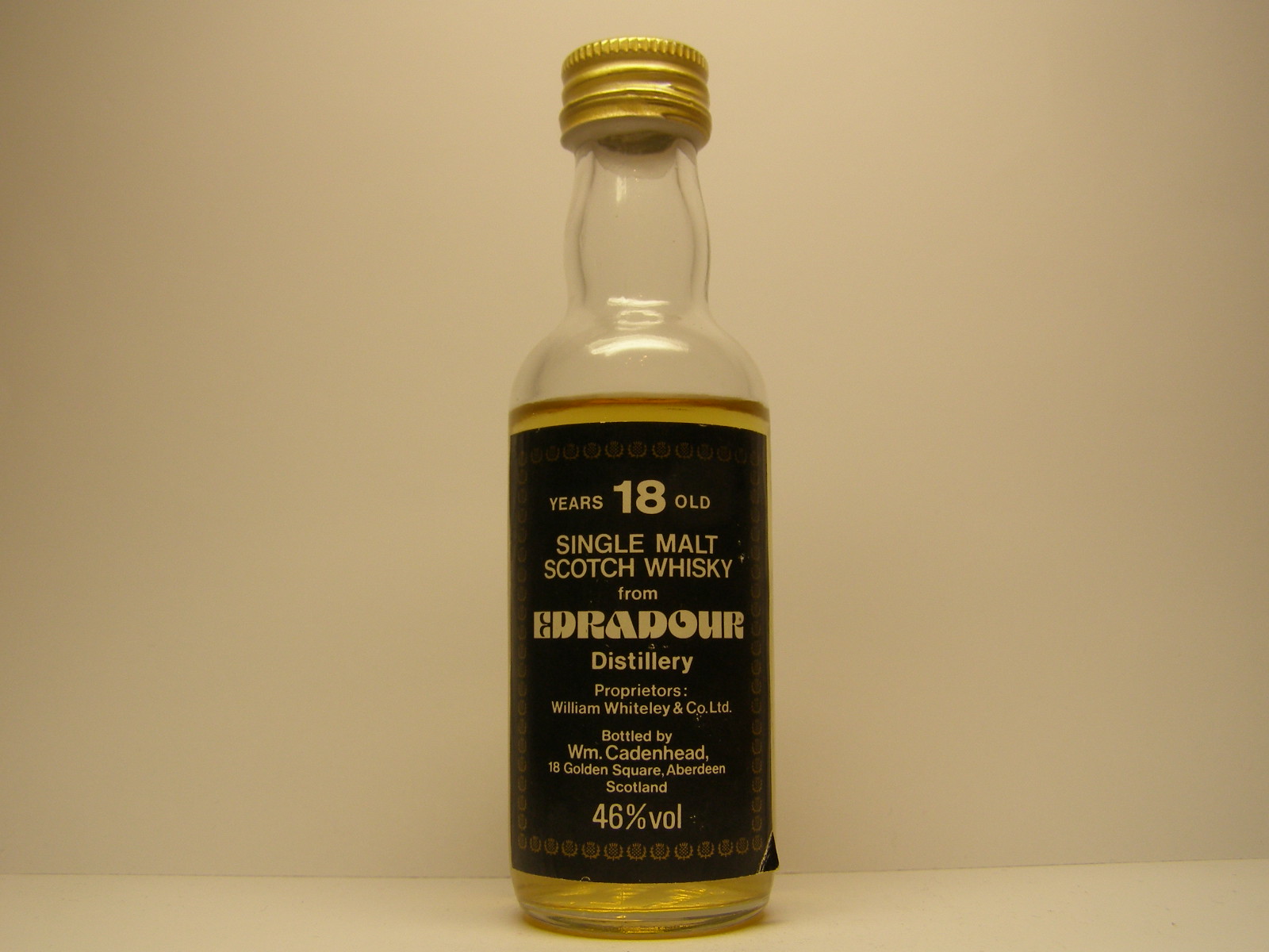 SMSW 18yo "Cadenhead´s" 46%vol