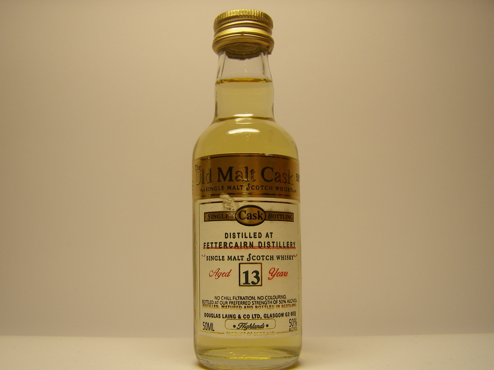 SMSW 13yo "Old Malt Cask" 50ML 50%ALC/VOL