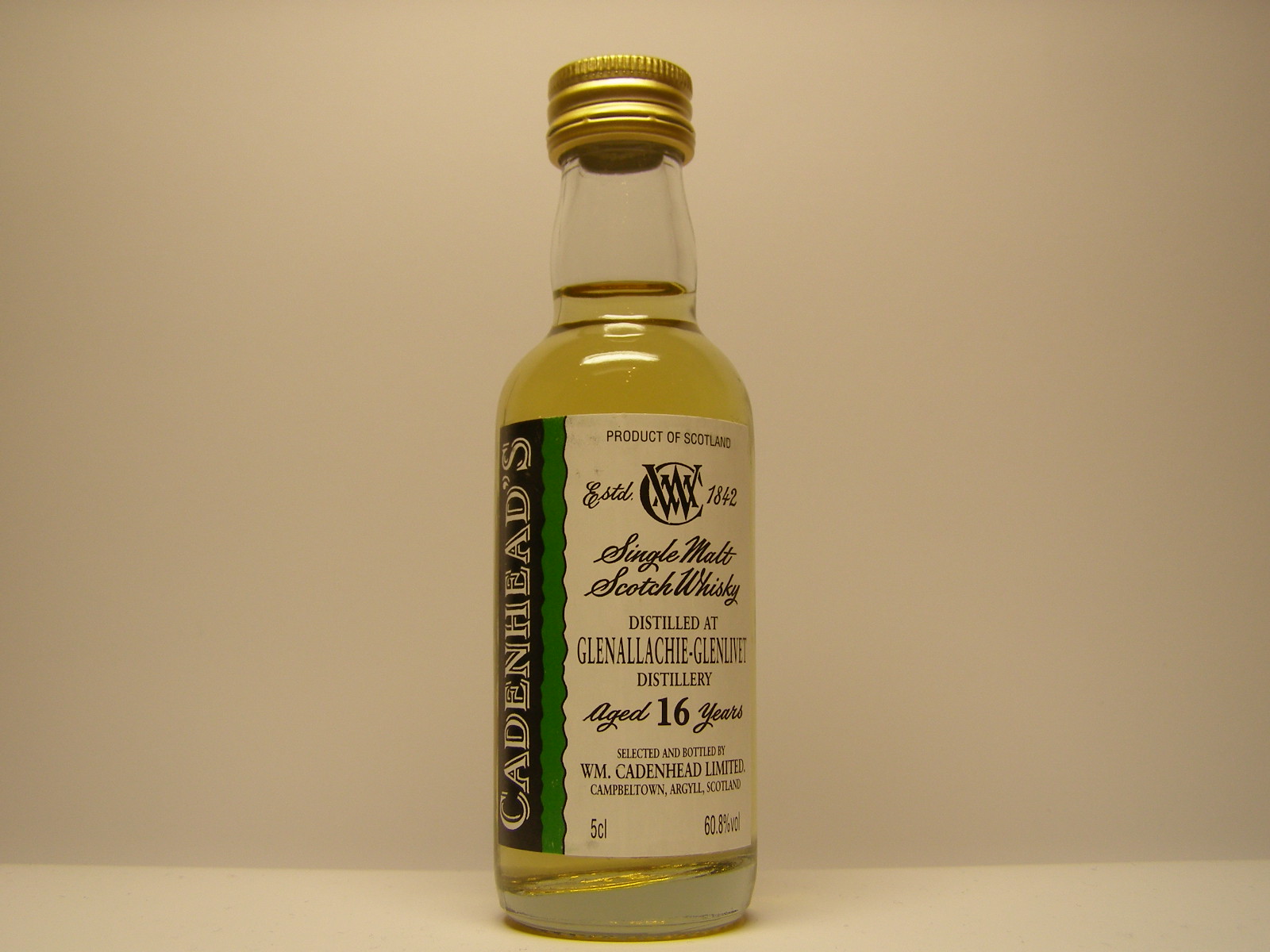 SMSW 16yo "Cadenhead´s" 5cl 60,8%vol