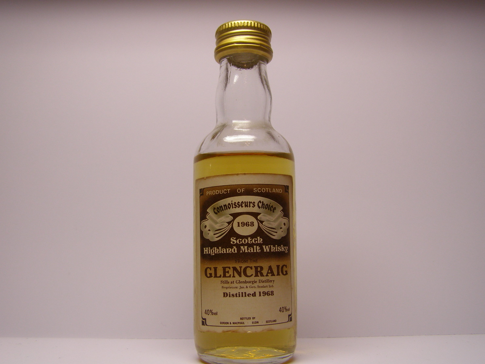 GLENCRAIG SHMW 1968 "Connoisseurs Choice" 40%vol 40%vol