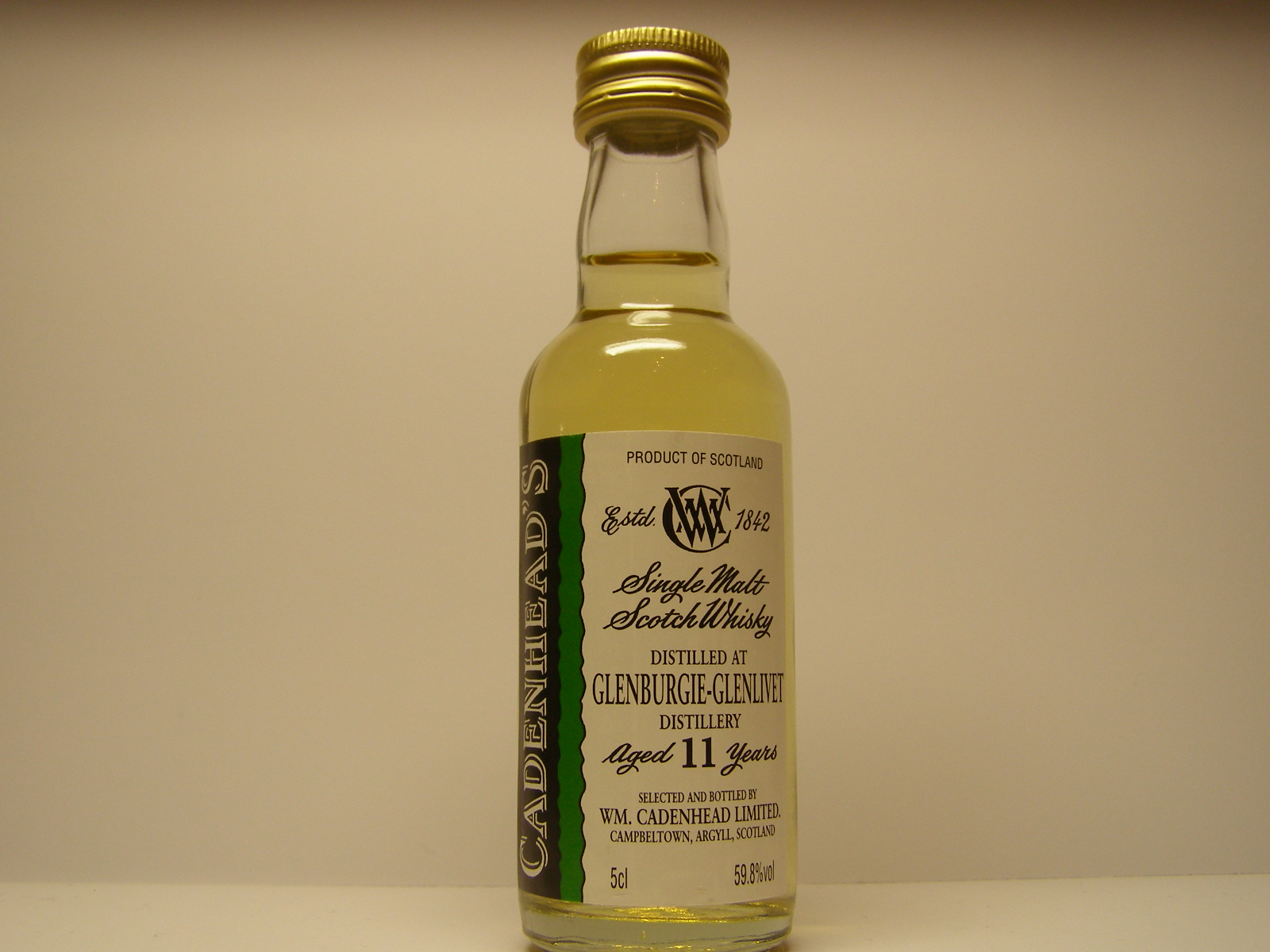 SMSW 11yo "Cadenhead´s" 5cl 59,8%vol