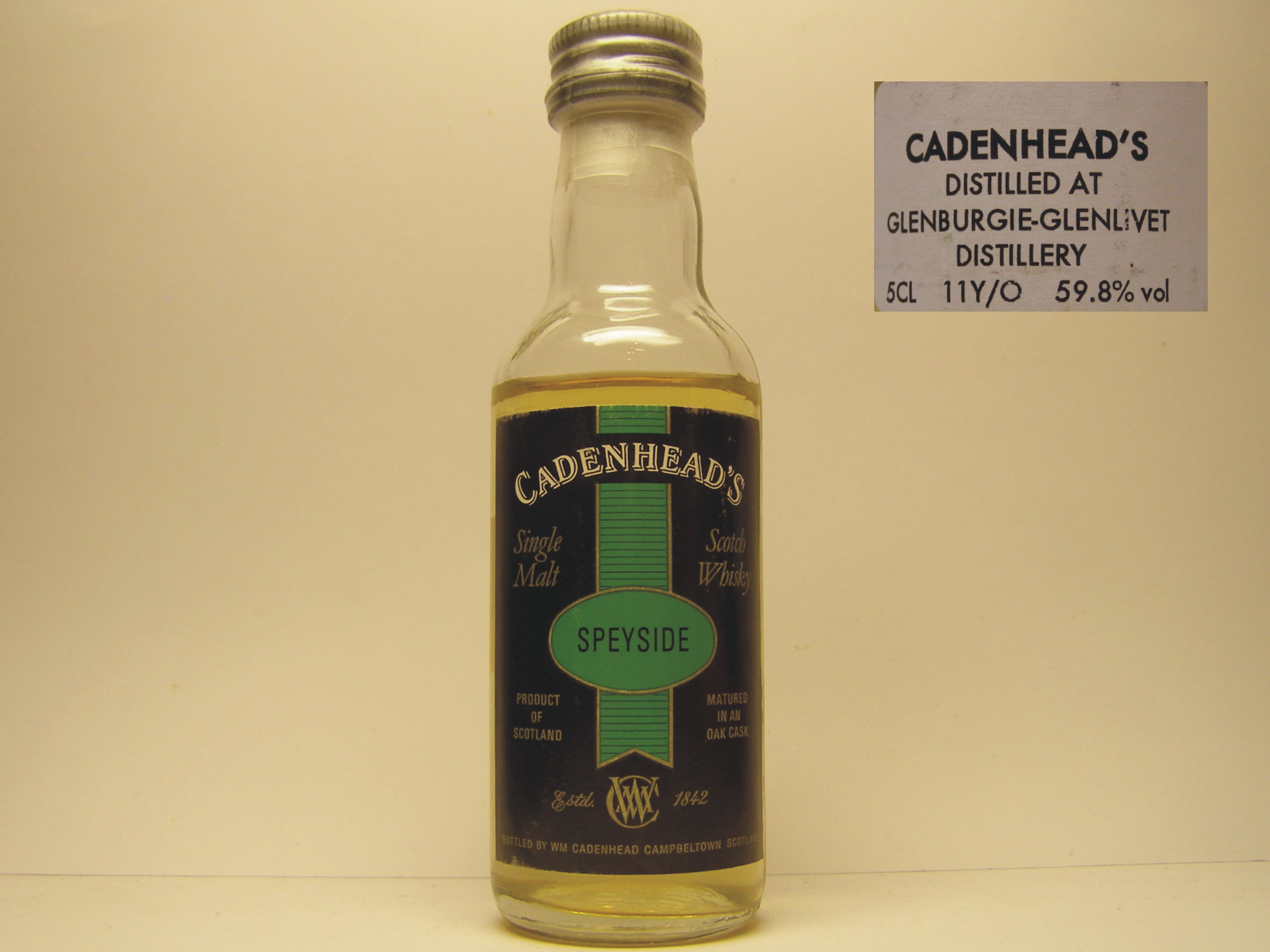 Glenlivet SMSW 11yo "Cadenhead´s" 5CL 59,8%vol