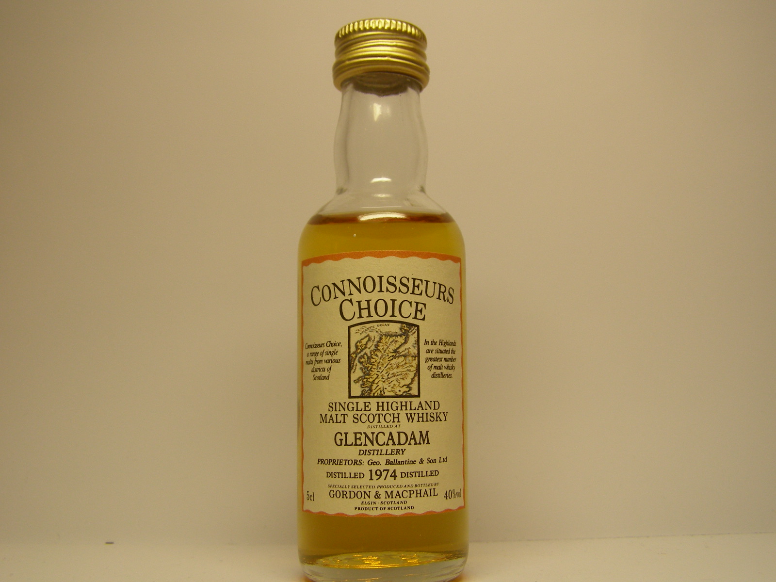 SHMSW 1974 "Connoisseurs Choice" 5cl 40%vol