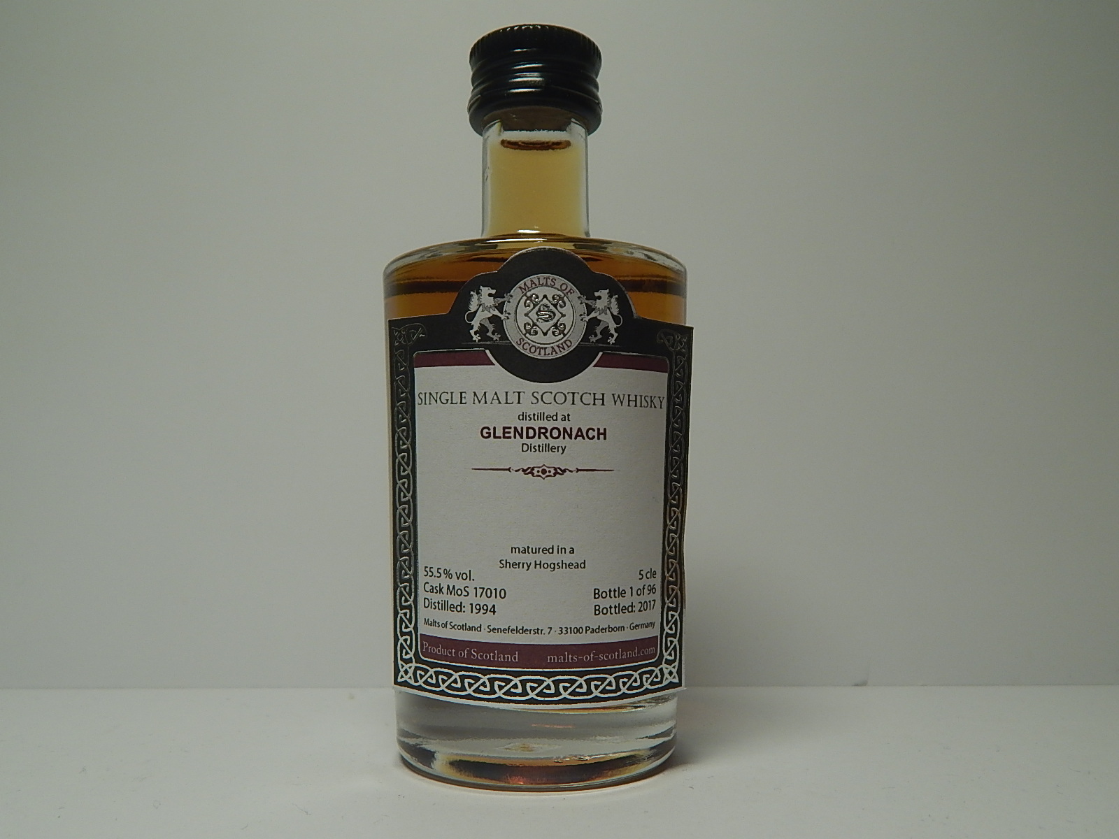 SMSW Sherry Hogshead 23yo 1994-2017 "Malts of Scotland" 5cle 55,5%vol. 