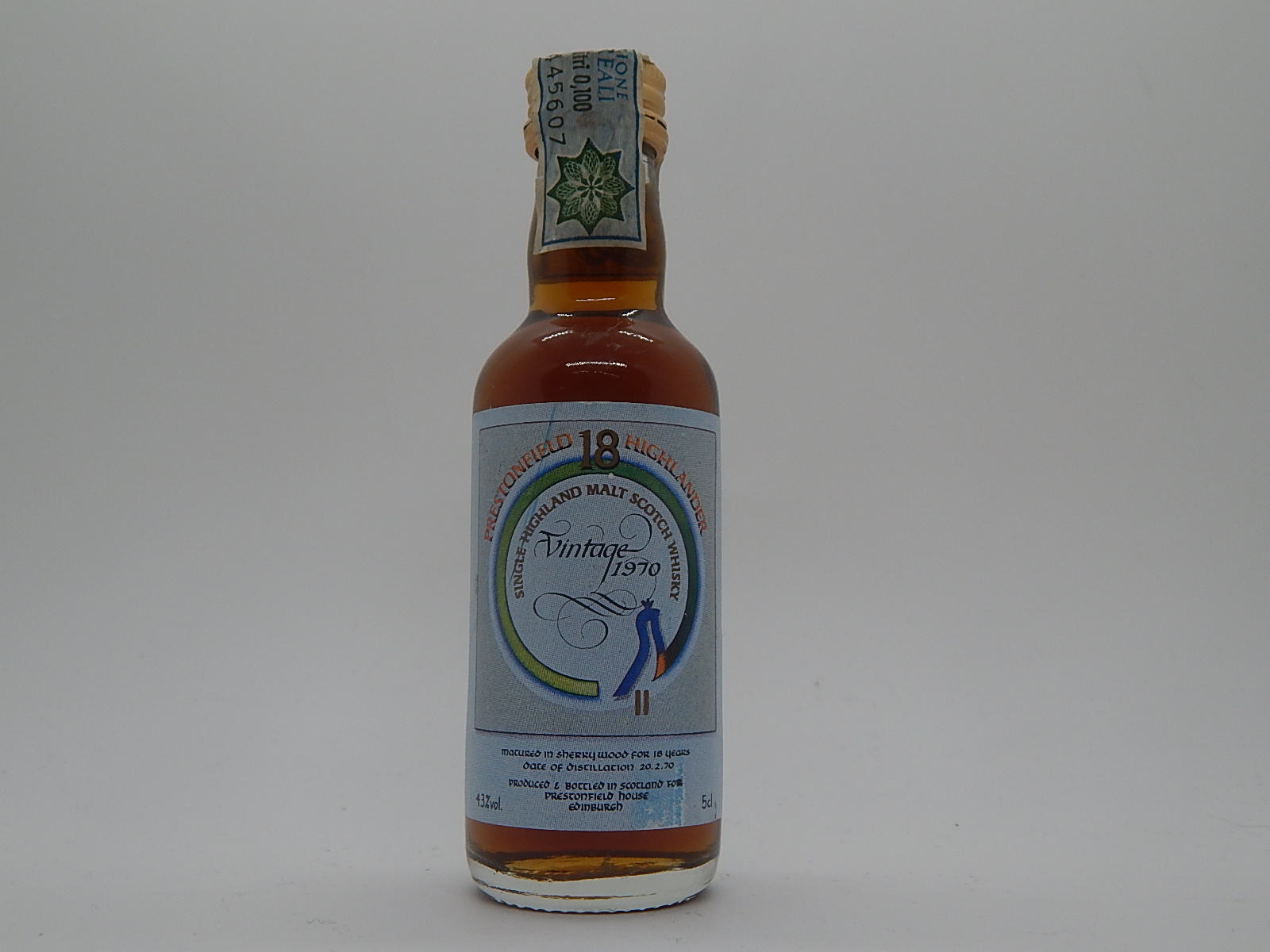 PRESTONFIELD HIGHLANDER SHMSW 18yo 1970 5cl 43%vol.