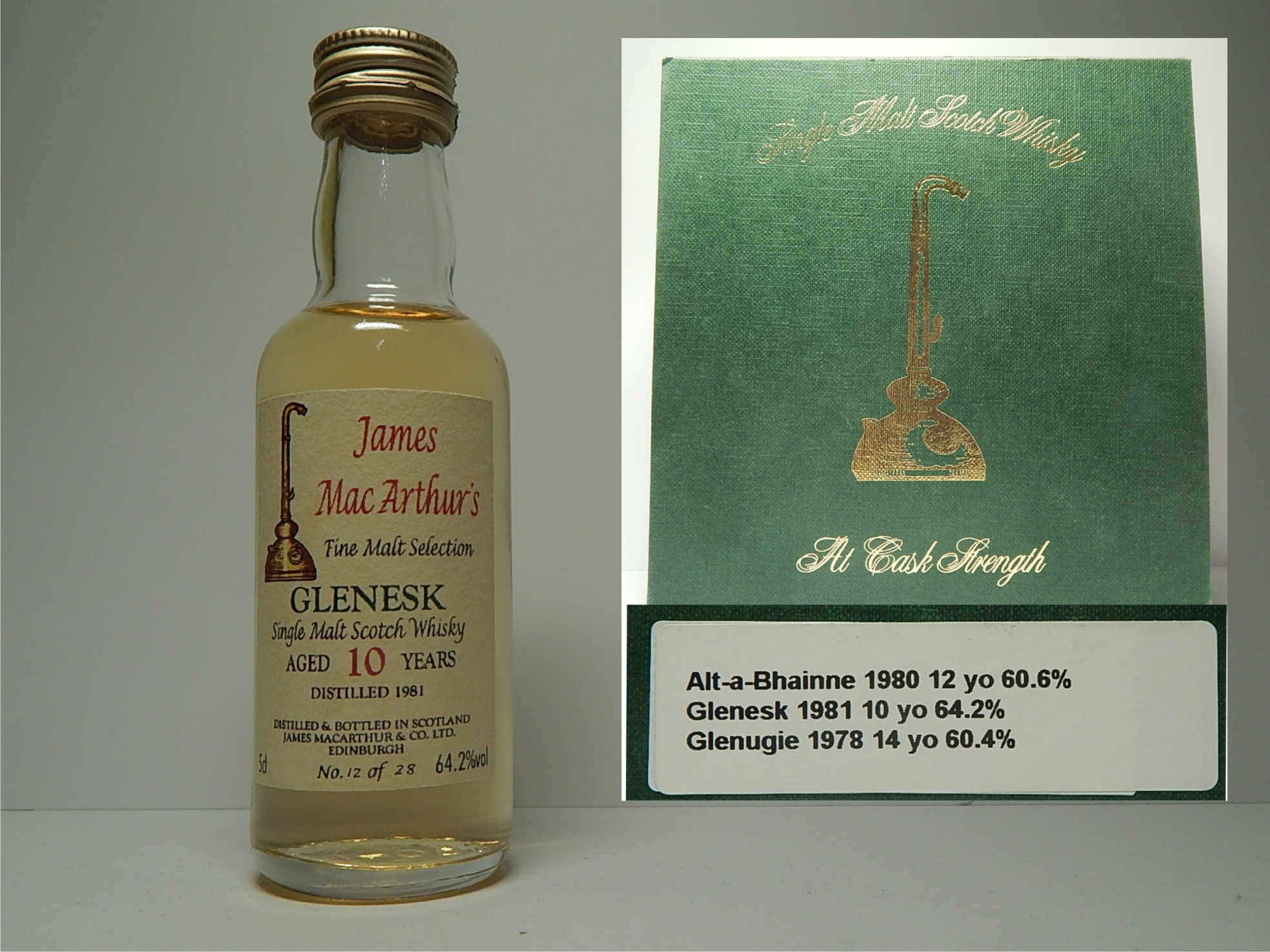 SMSW 10yo 1981 12/28 "James MacArthur´s" 5cl 64,2%vol