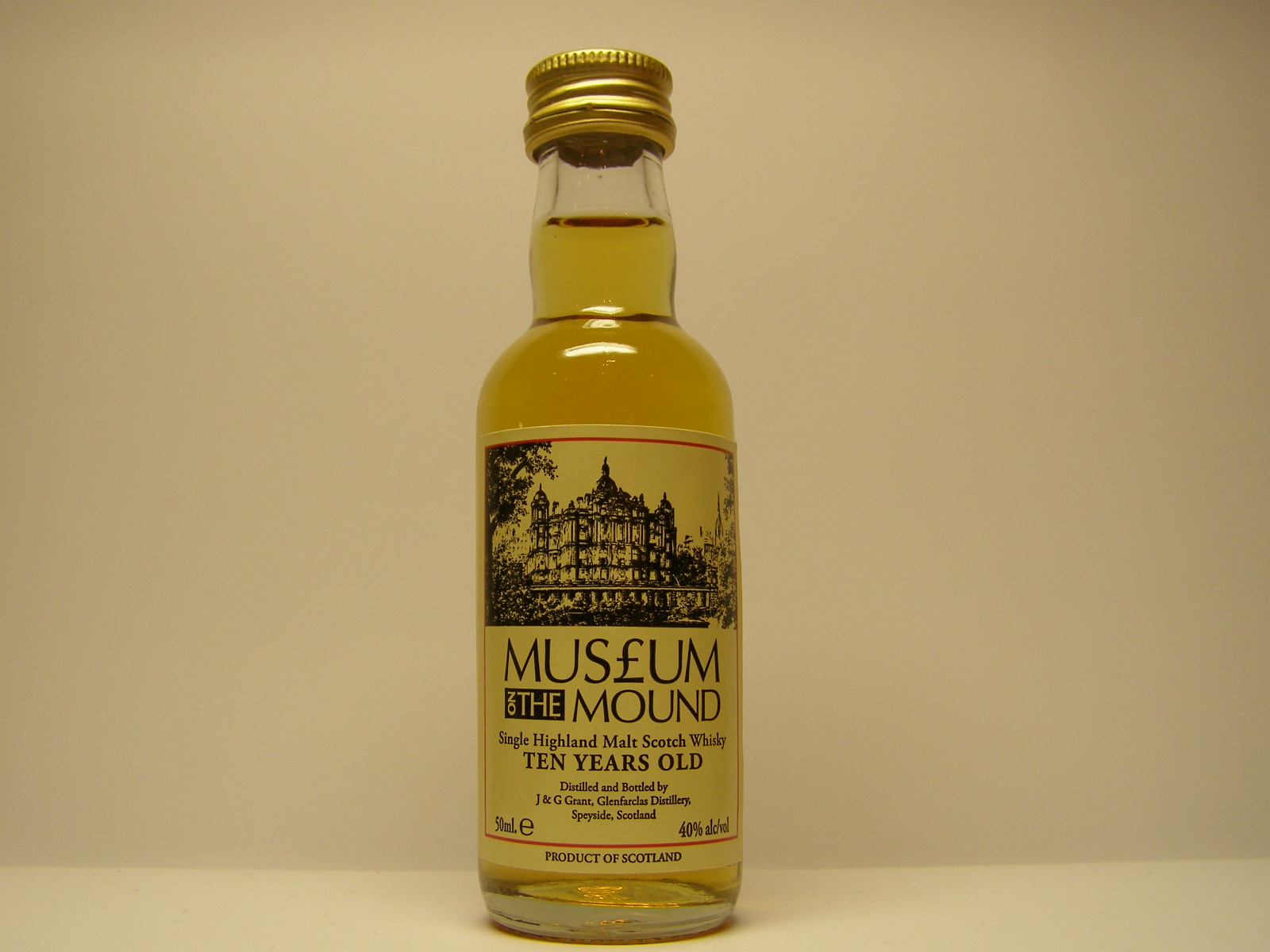 Museum on the Mound SHMSW 10yo 50ml.e 40%alc/vol