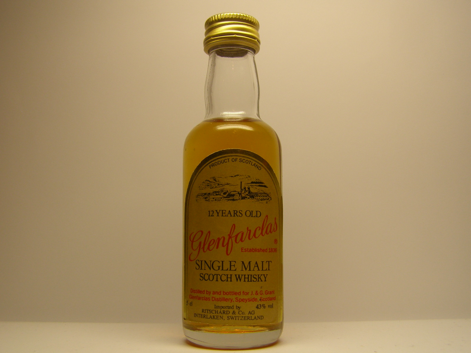 SMSW 12yo 5cl 43%vol "Switzerland"