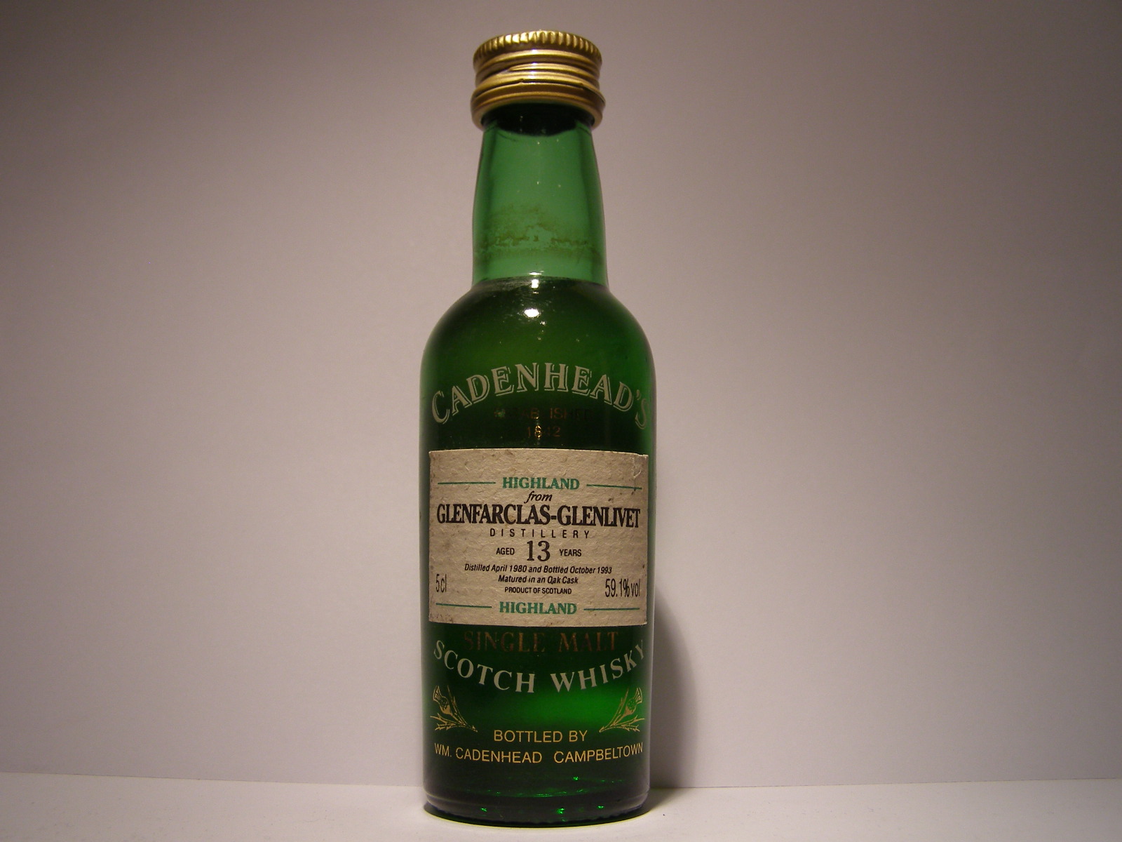 HSMSW 13yo -1993 " Cadenhead´s" 5cl 59,1%vol