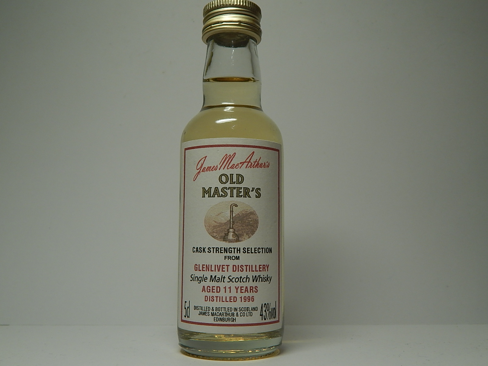 Old Master´s SMSW 11yo 1996 "James MacArthur´s" 5cl 43%vol