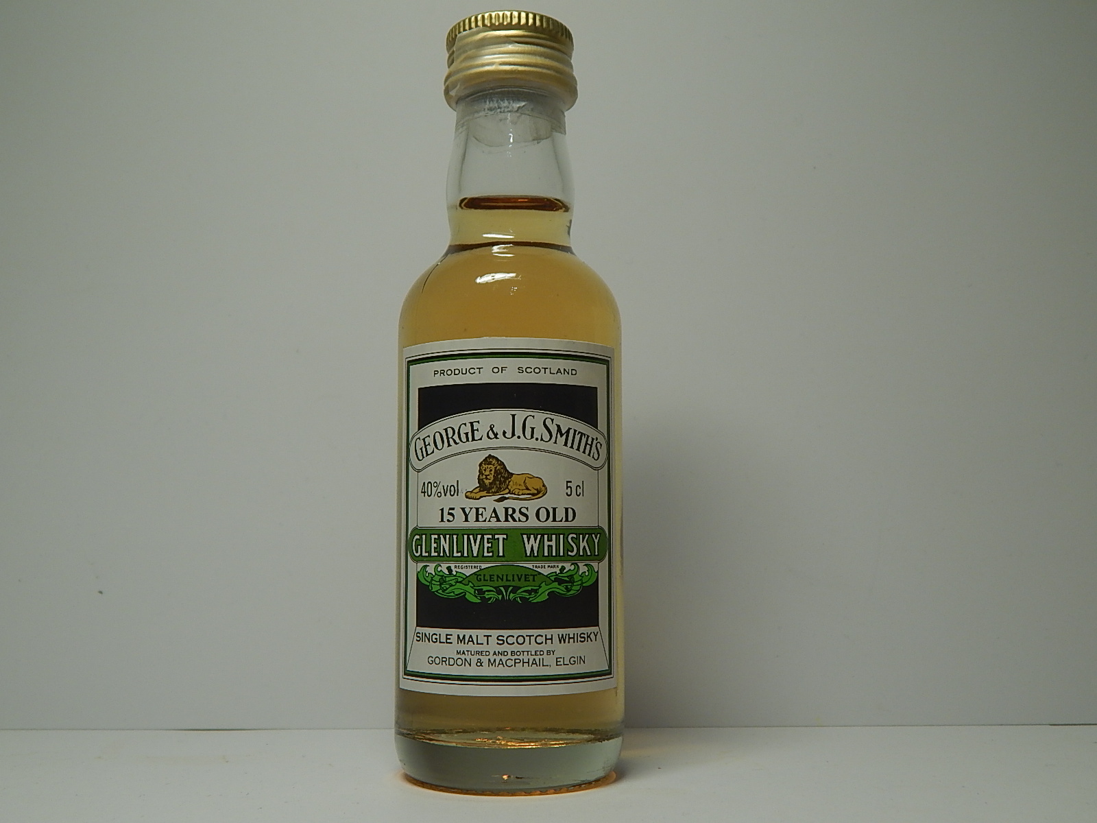 George & J.G.Smith´s GW SMSW 15yo 5cl 40%Vol